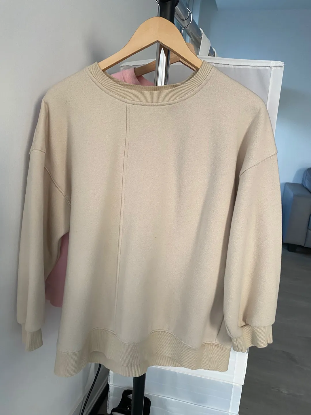Oak And Fort Beige And Pink Hoodies photo 1