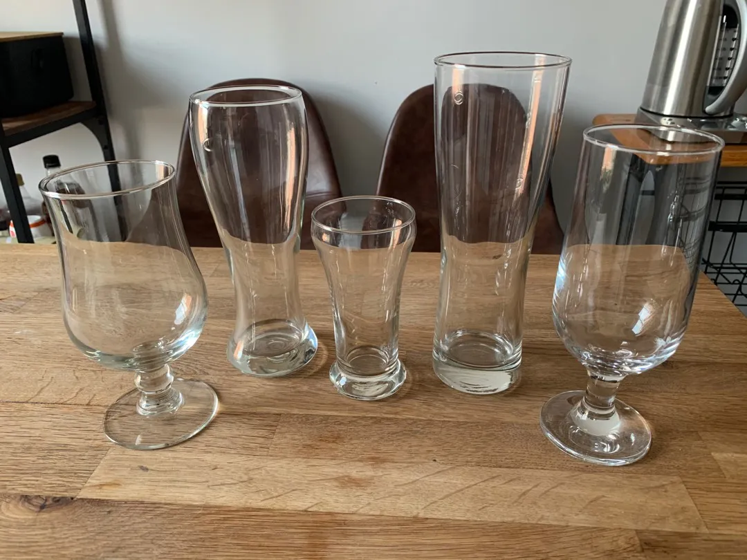 Set Of Cocktail+Beer Glasses (5 Cups) photo 1