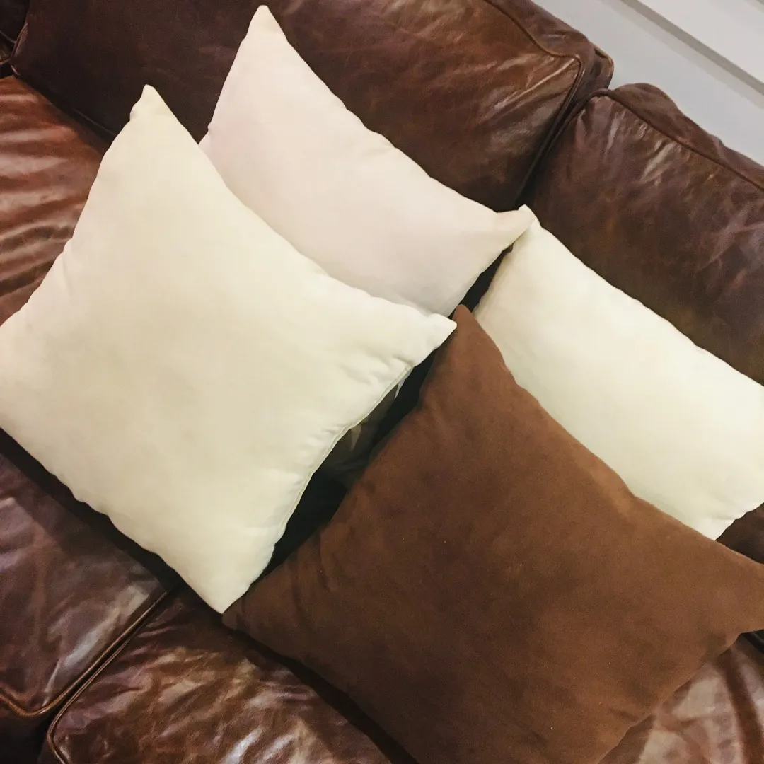 Suede-Like Sofa Couch Cushions photo 1