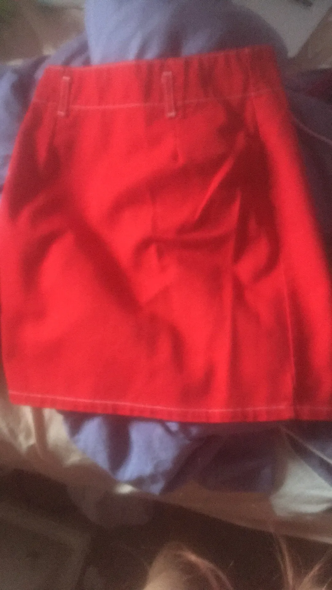 Red denim/jean skirt photo 1