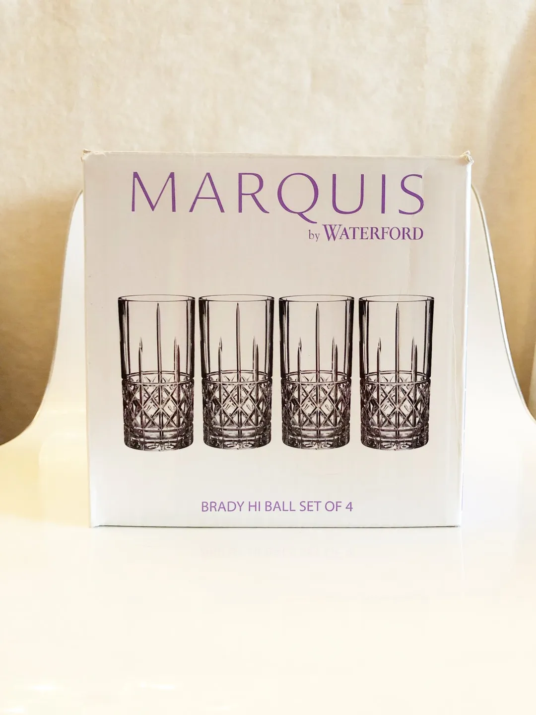 Waterford Crystal Marquis Brady Highball Glasses New With Box photo 1