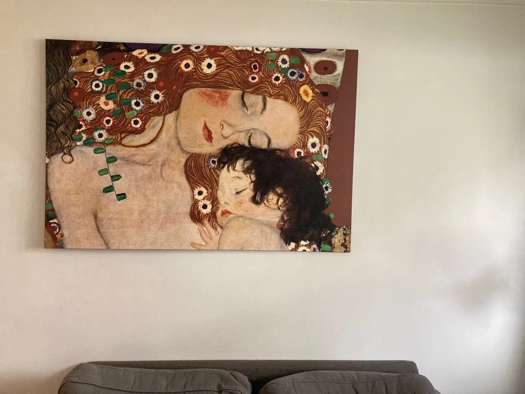 Mother And The Child By Gustav Klimt Reproduction photo 1