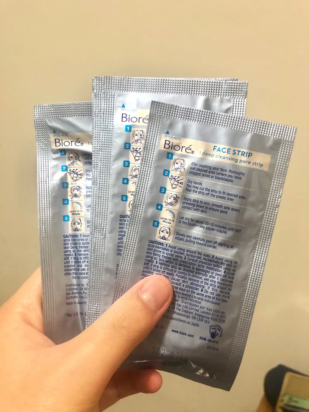 🕊 6 x biore face strips photo 1