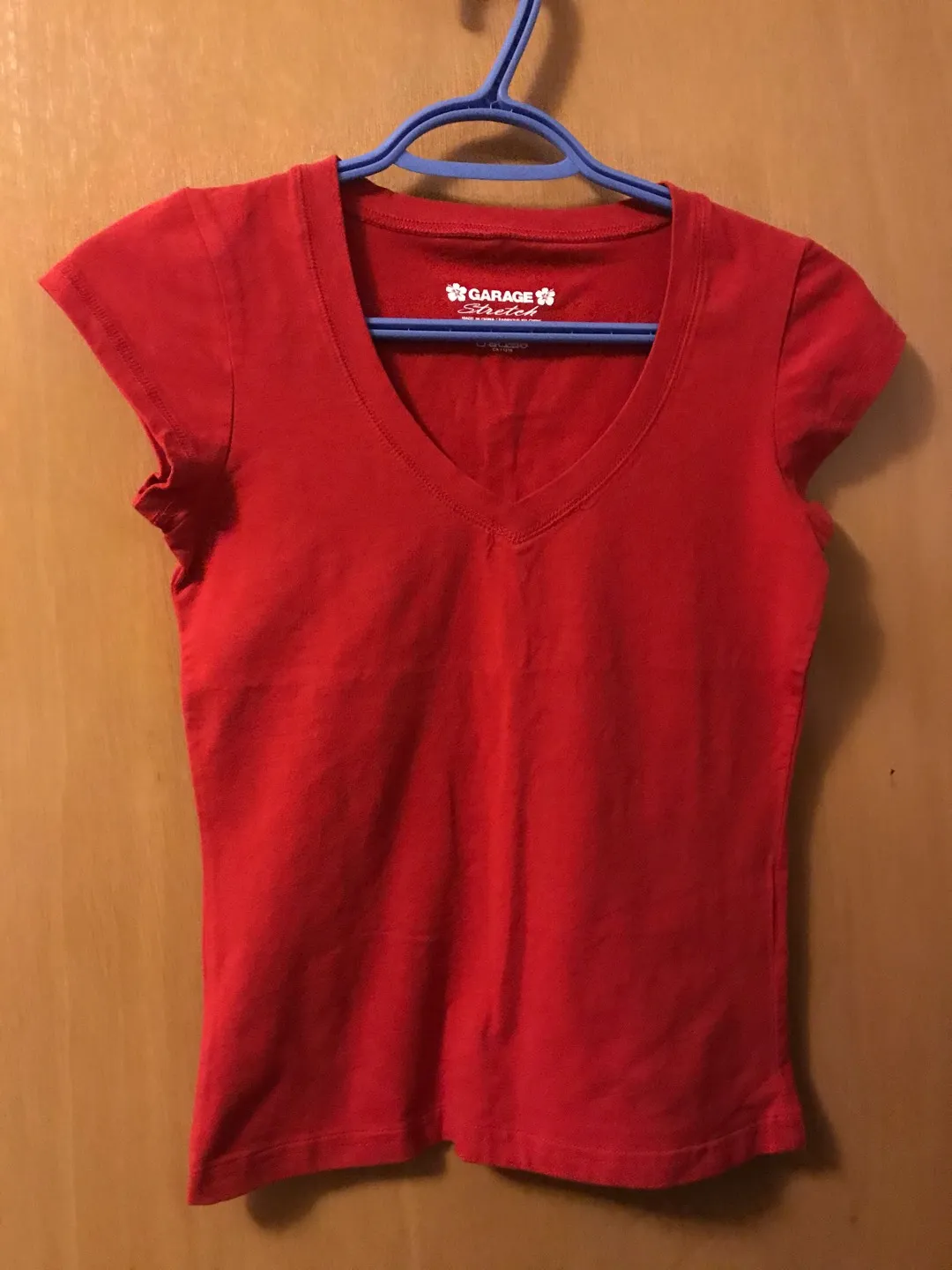 Red Vneck Shirt photo 1