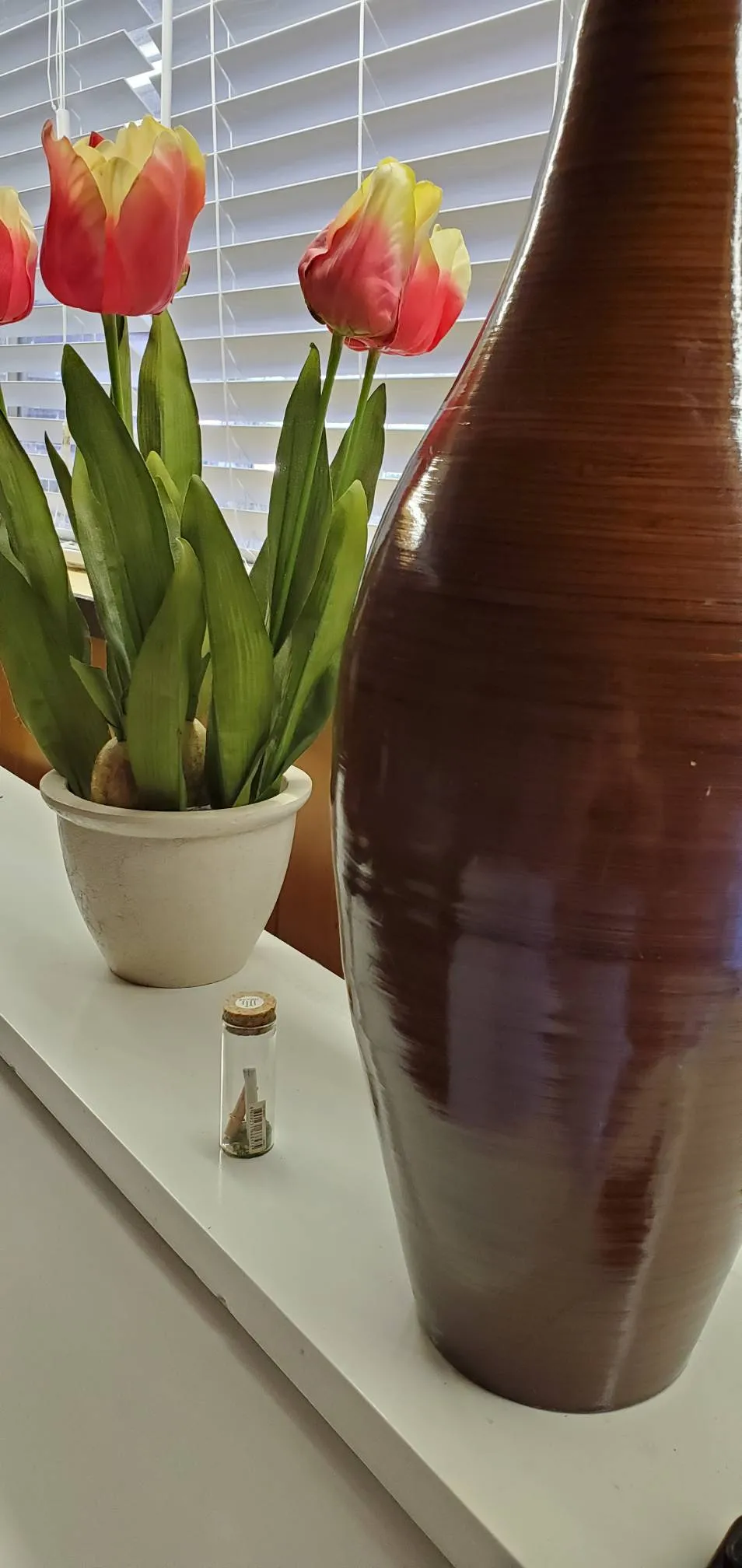 Vase  and Artificial tulip photo 1