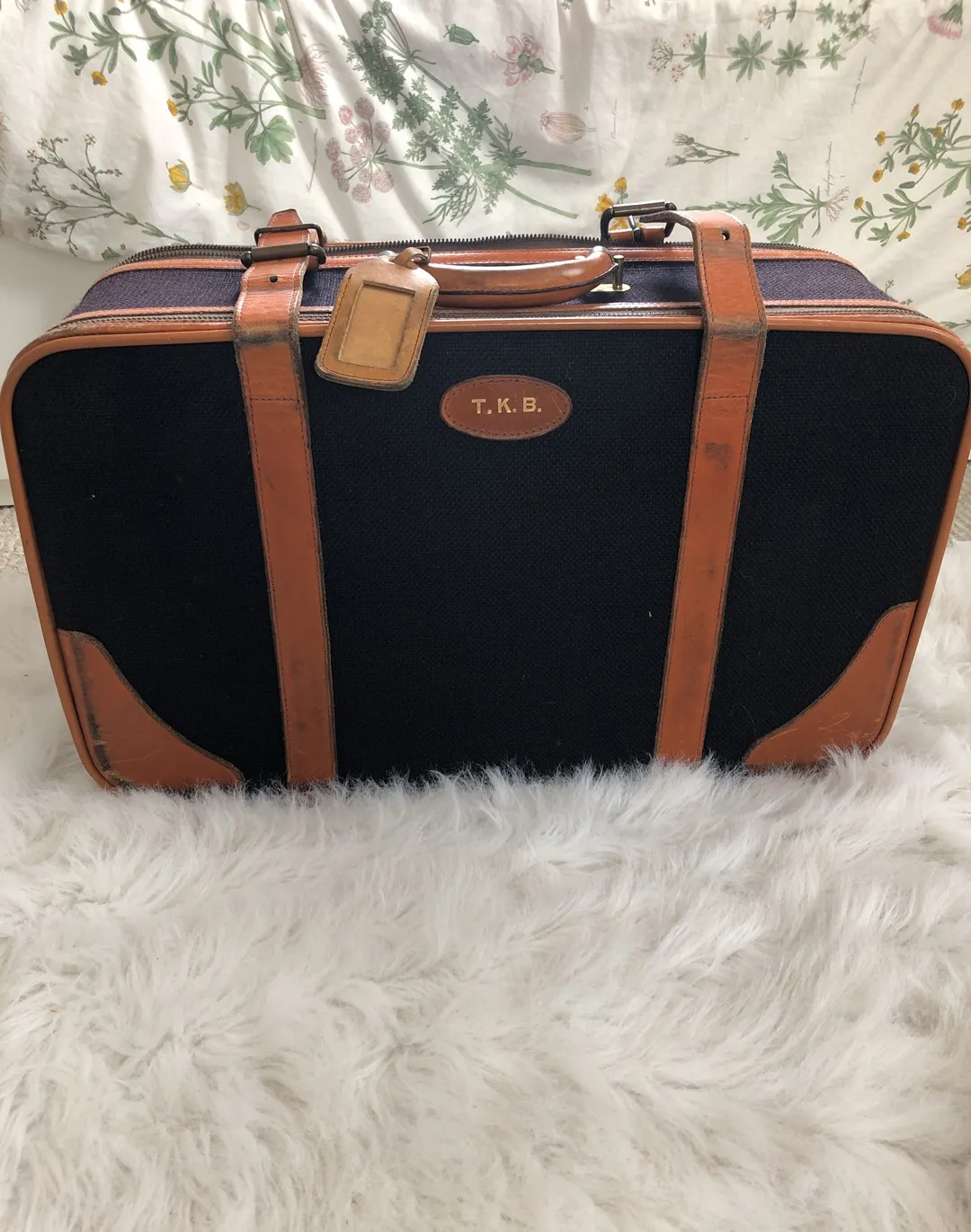 Vintage Duo Compartment Suitcase photo 1