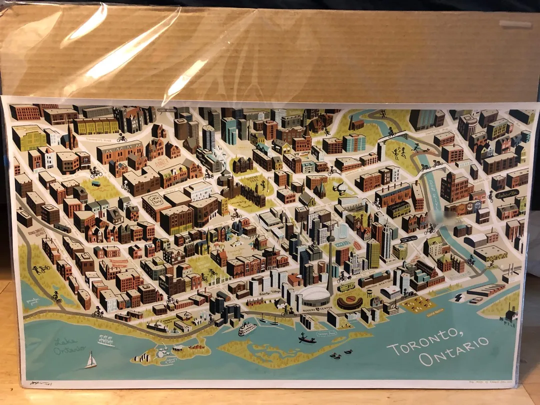 Big Illustrated Map Of Toronto photo 1