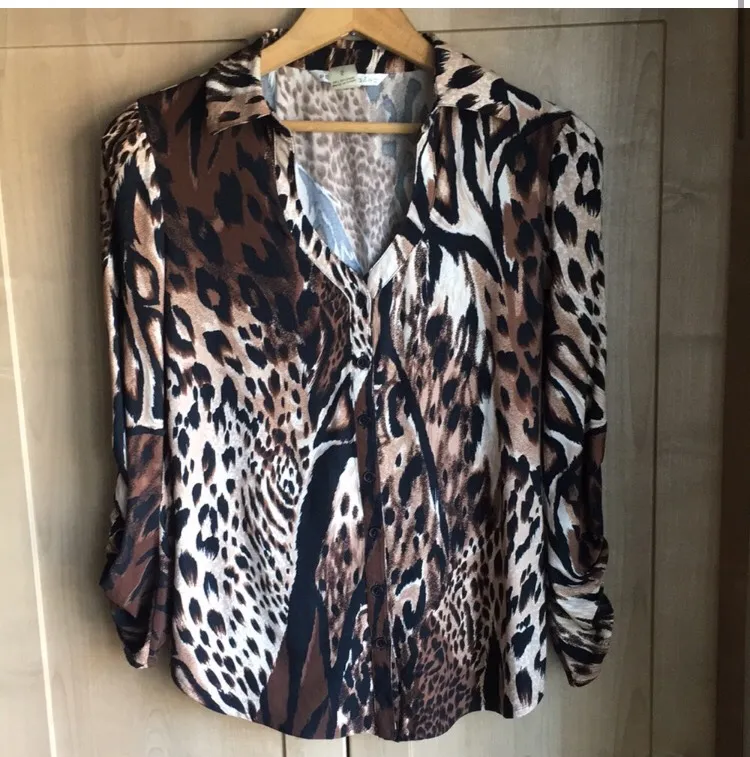 Funky Cheetah Print Top photo 1
