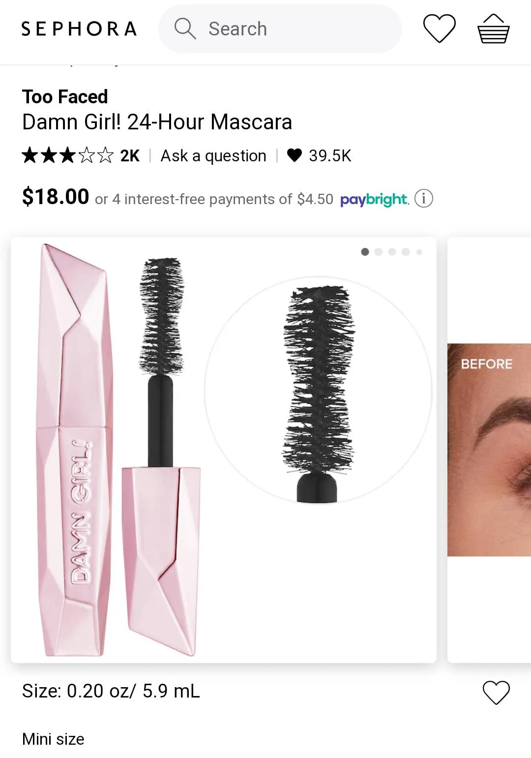 Too Faced Mascara photo 1