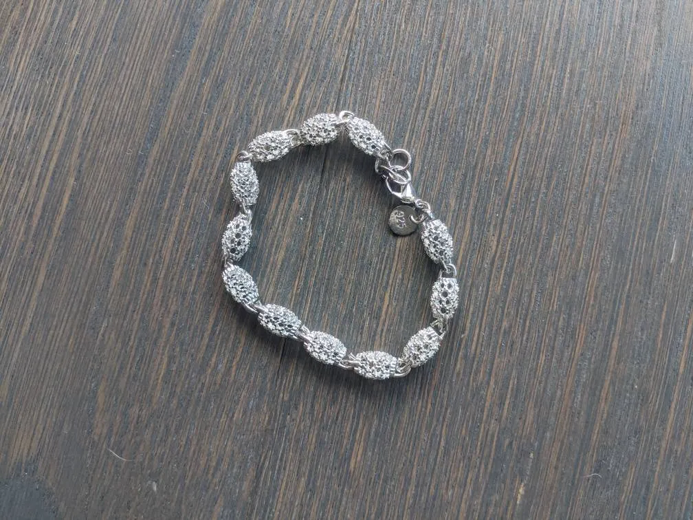 Silver Bracelet - Stamped photo 1