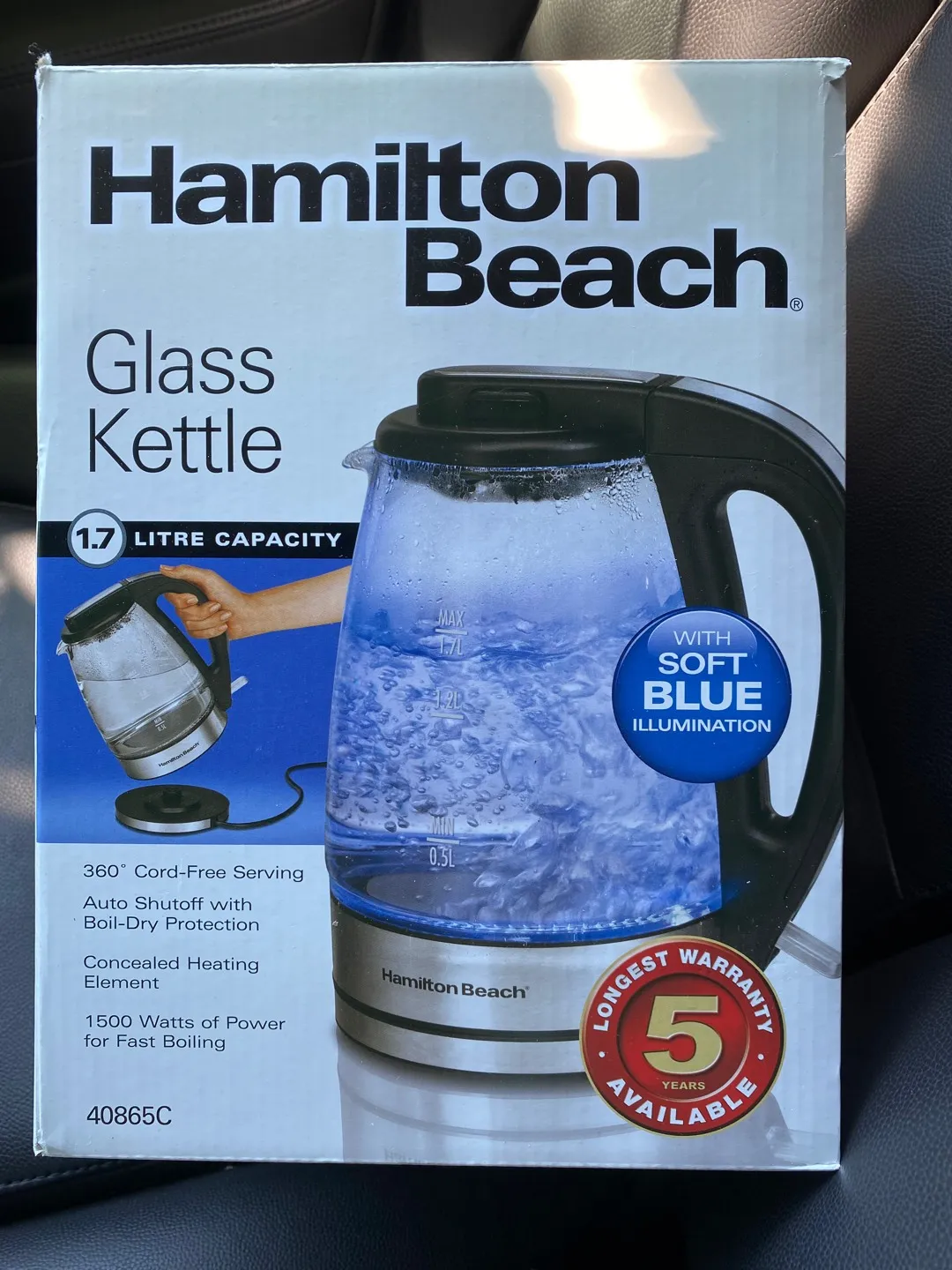 1.7 Litre glass Kettle photo 1