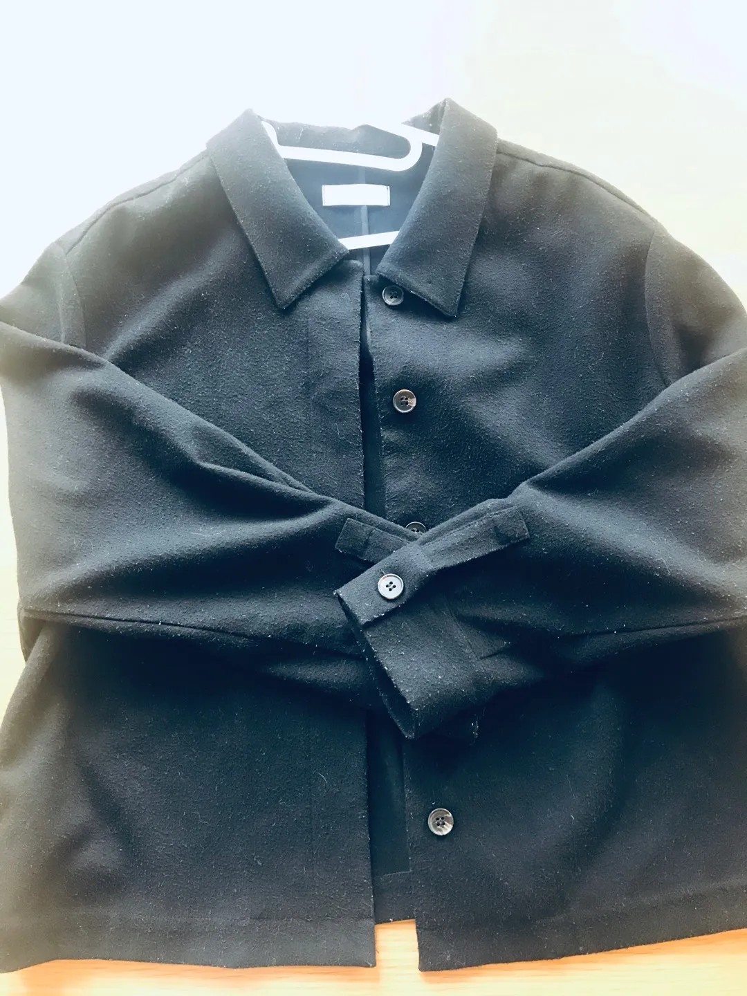 black oak and fort shirt jacket sz L photo 1