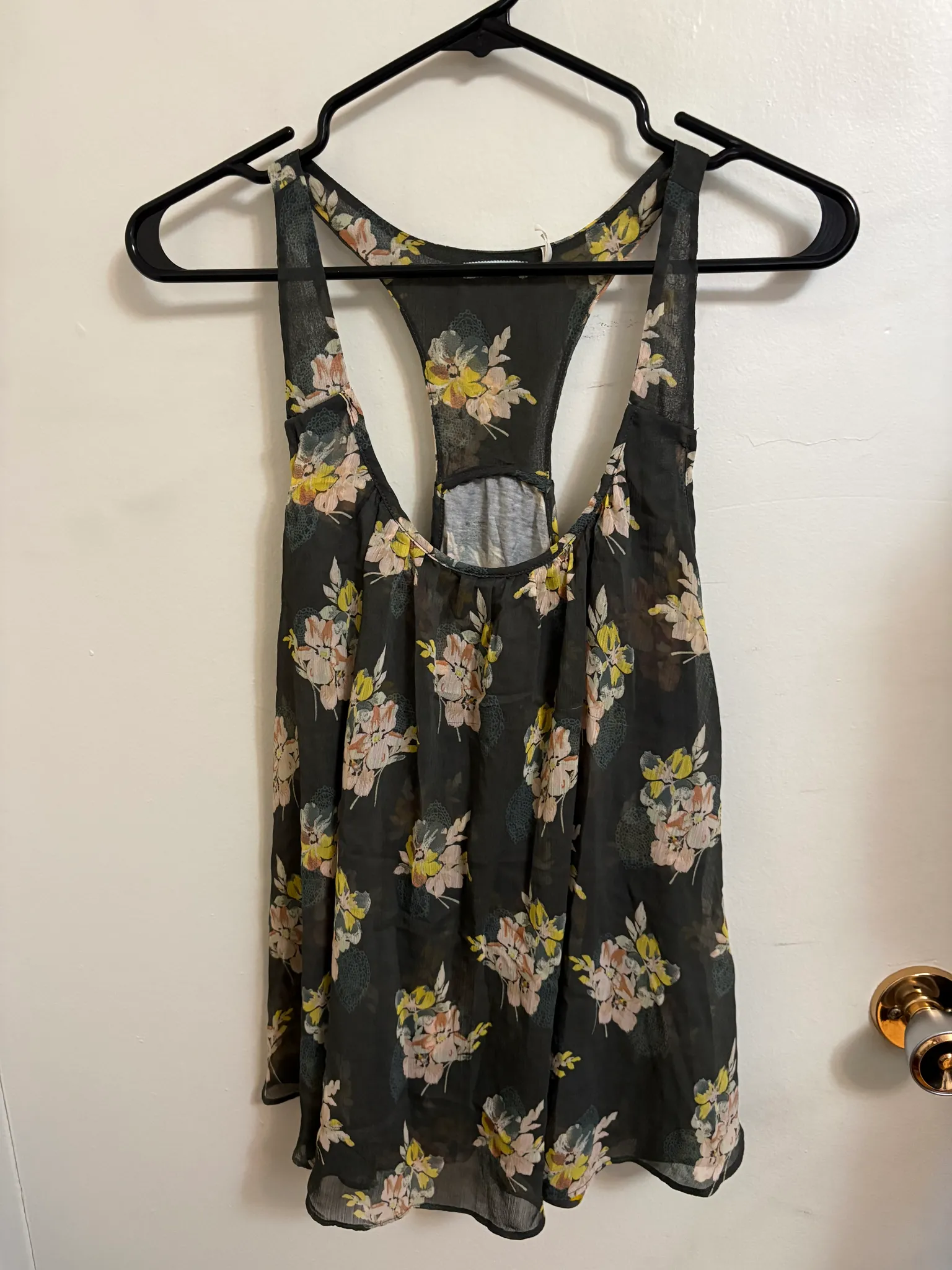 Urban outfitters flowy floral tank top size medium  photo 1