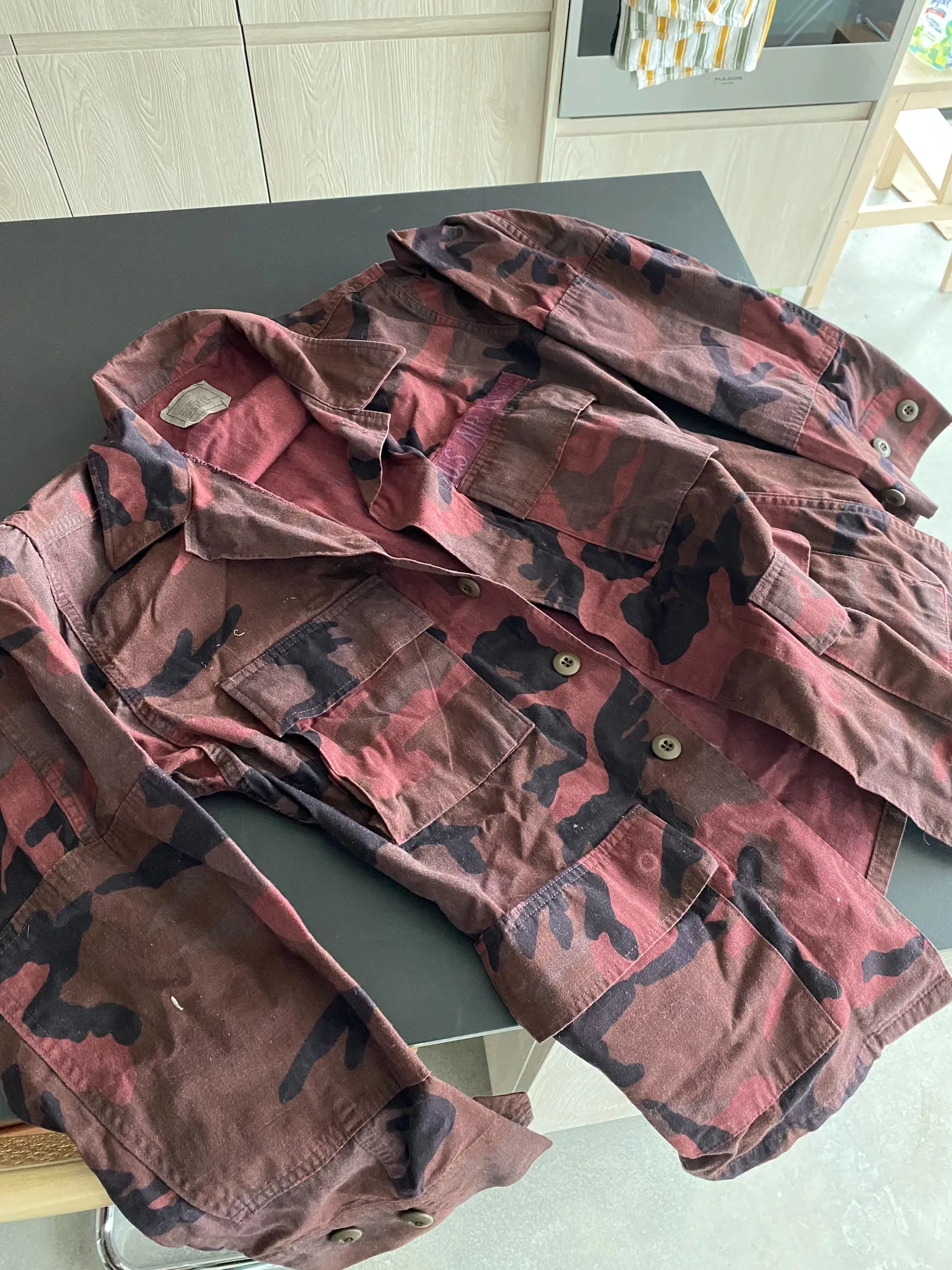 UO red camo jacket  photo 1