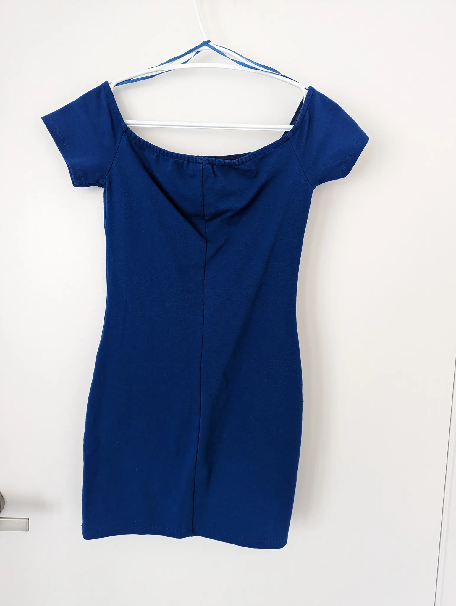 Off shoulder blue dress - small photo 1