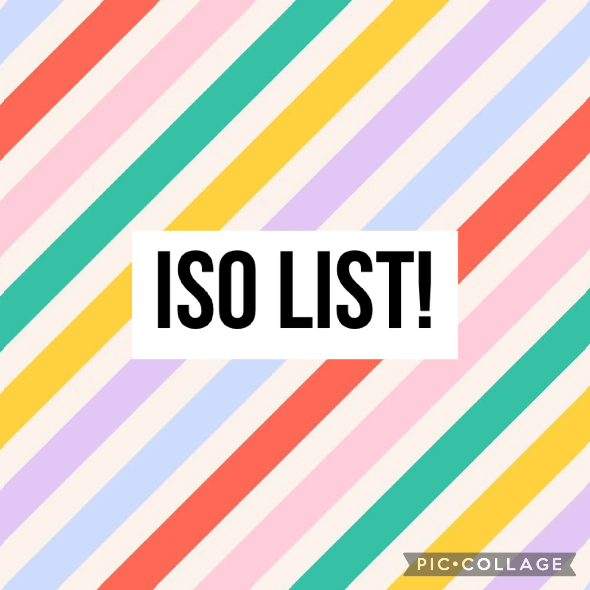 ISO LIST - updated April 2026 photo 1