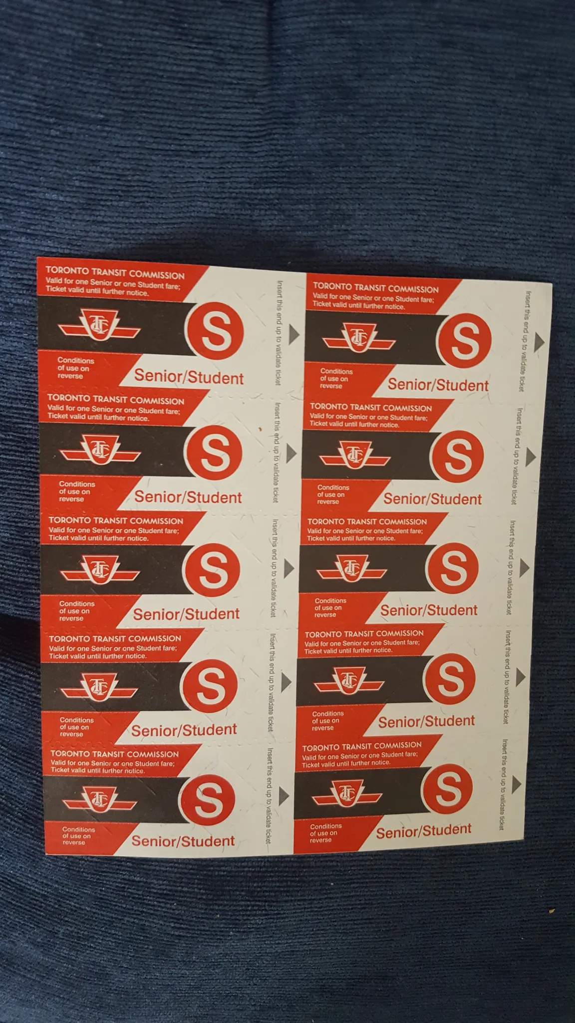 10 Student/Senior TTC Tickets photo 1