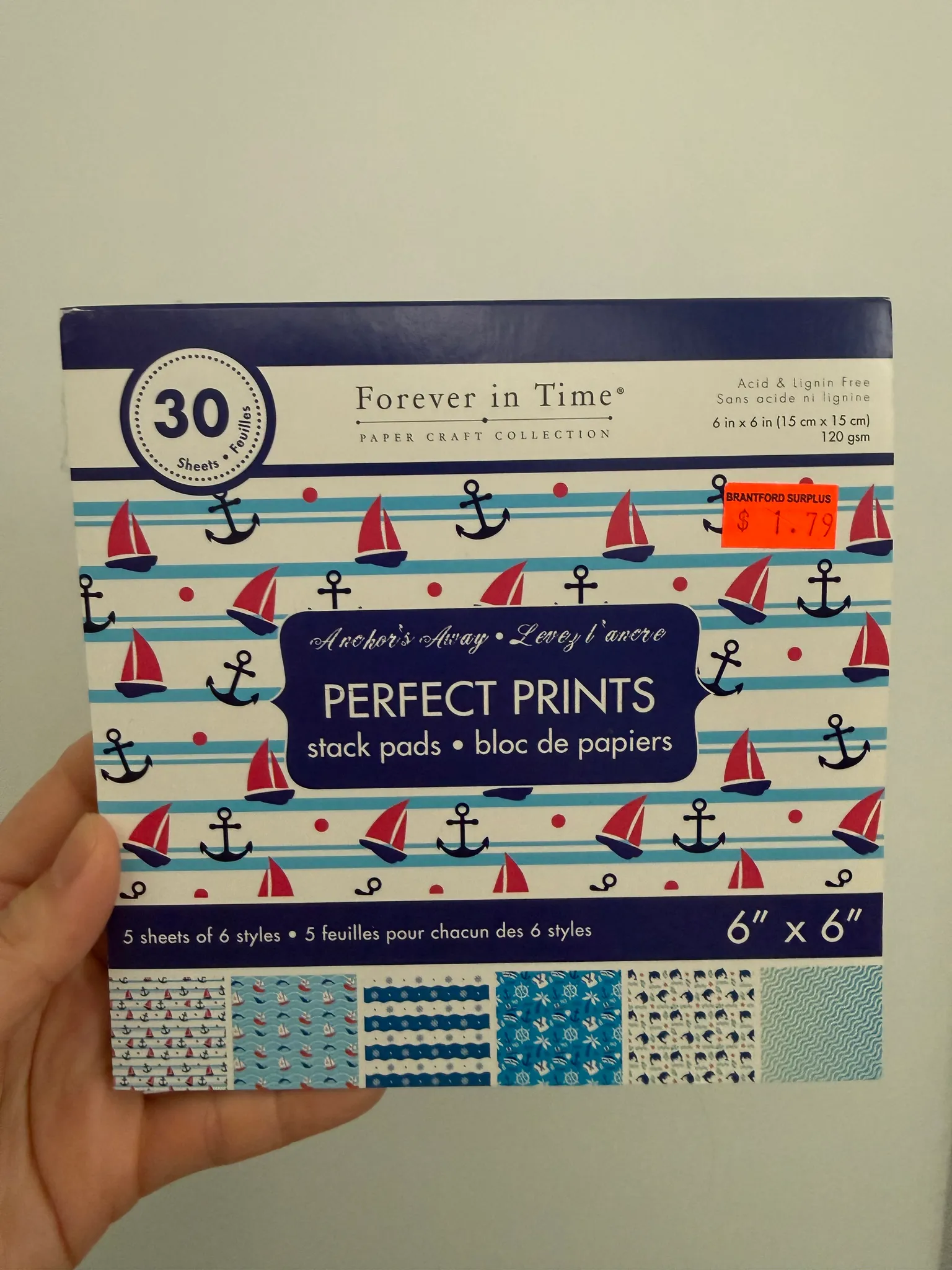 Craft paper- anchor away (26 left) photo 1