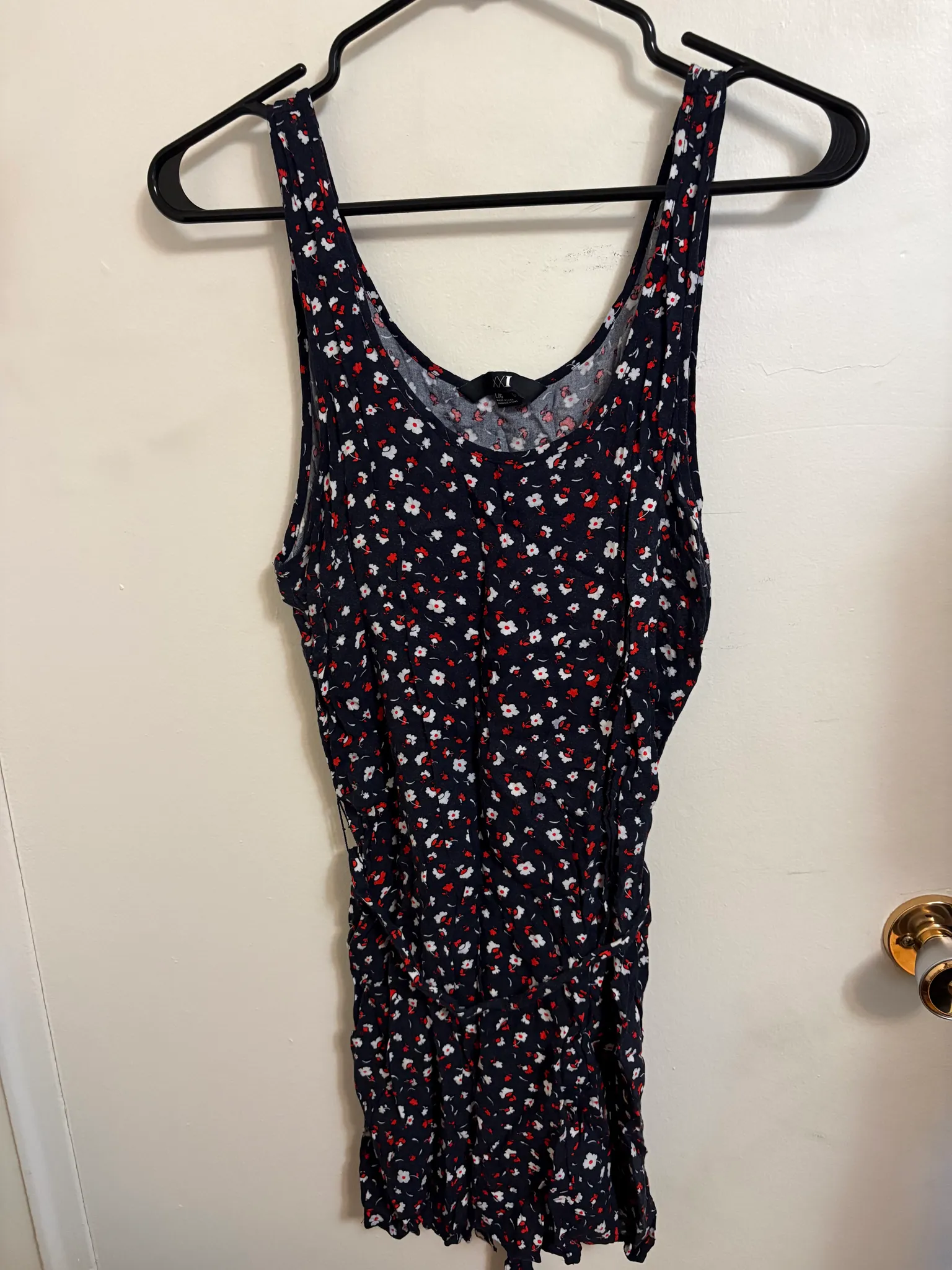 Forever 21 floral dress size large photo 1