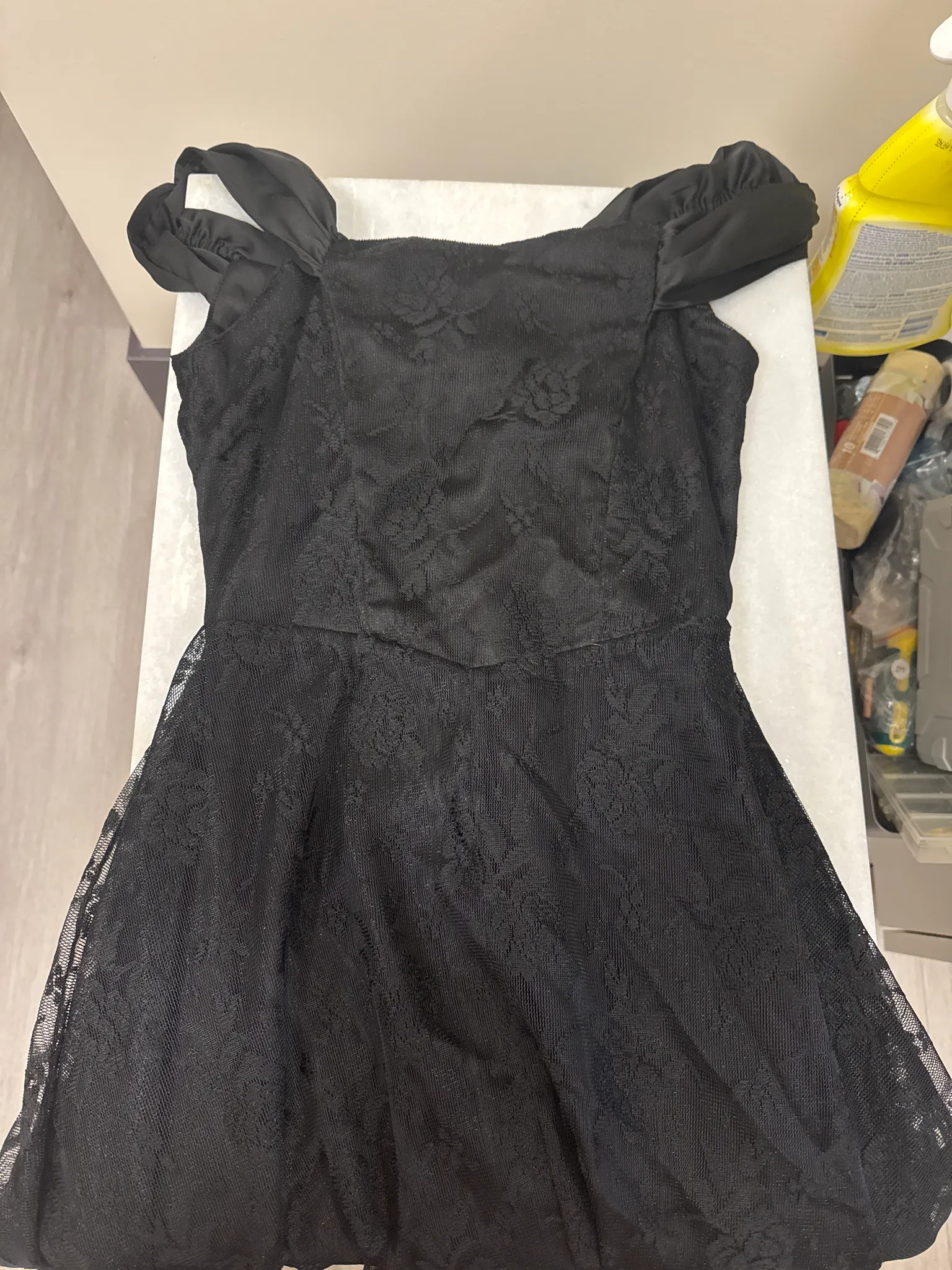 Cute black lace dress XS photo 1