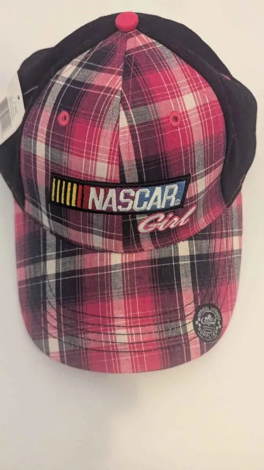 NASCAR Girl Plaid Baseball Cap photo 1