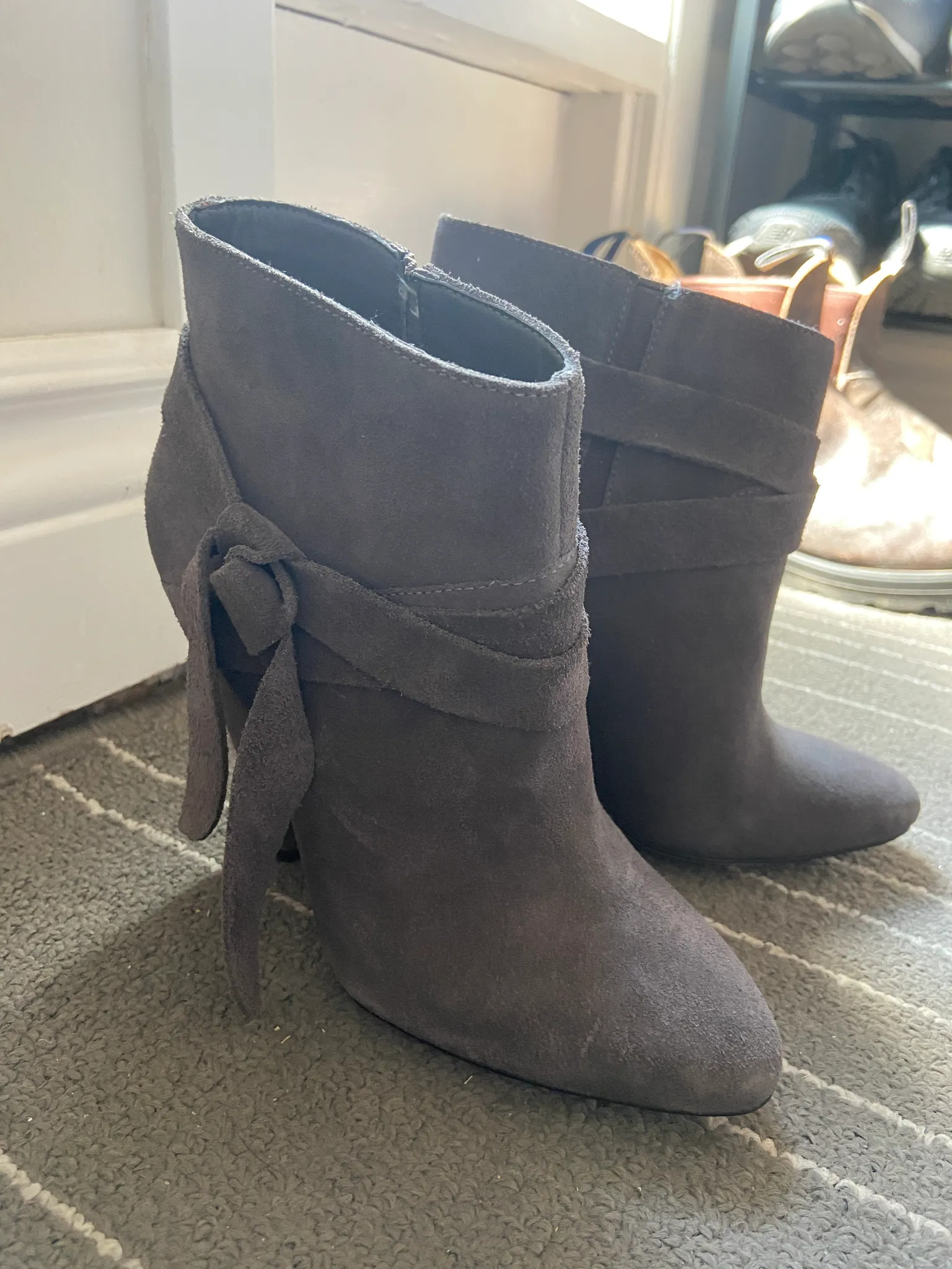 Nine West Suede Boots (Grey) photo 1