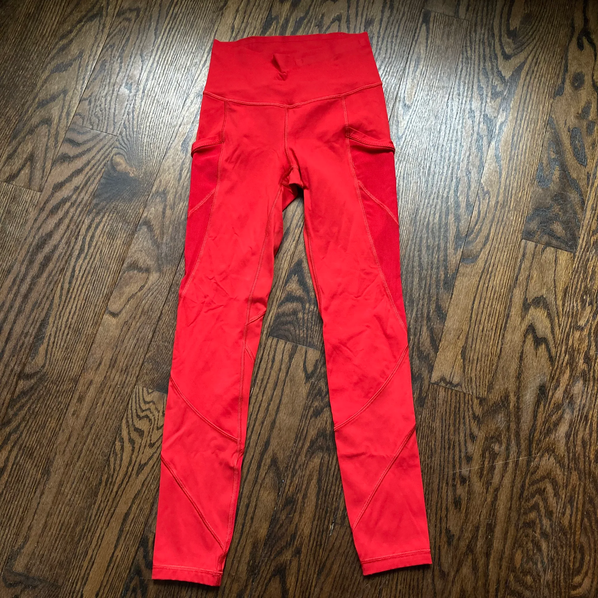 Lululemon red leggings size 2 photo 1