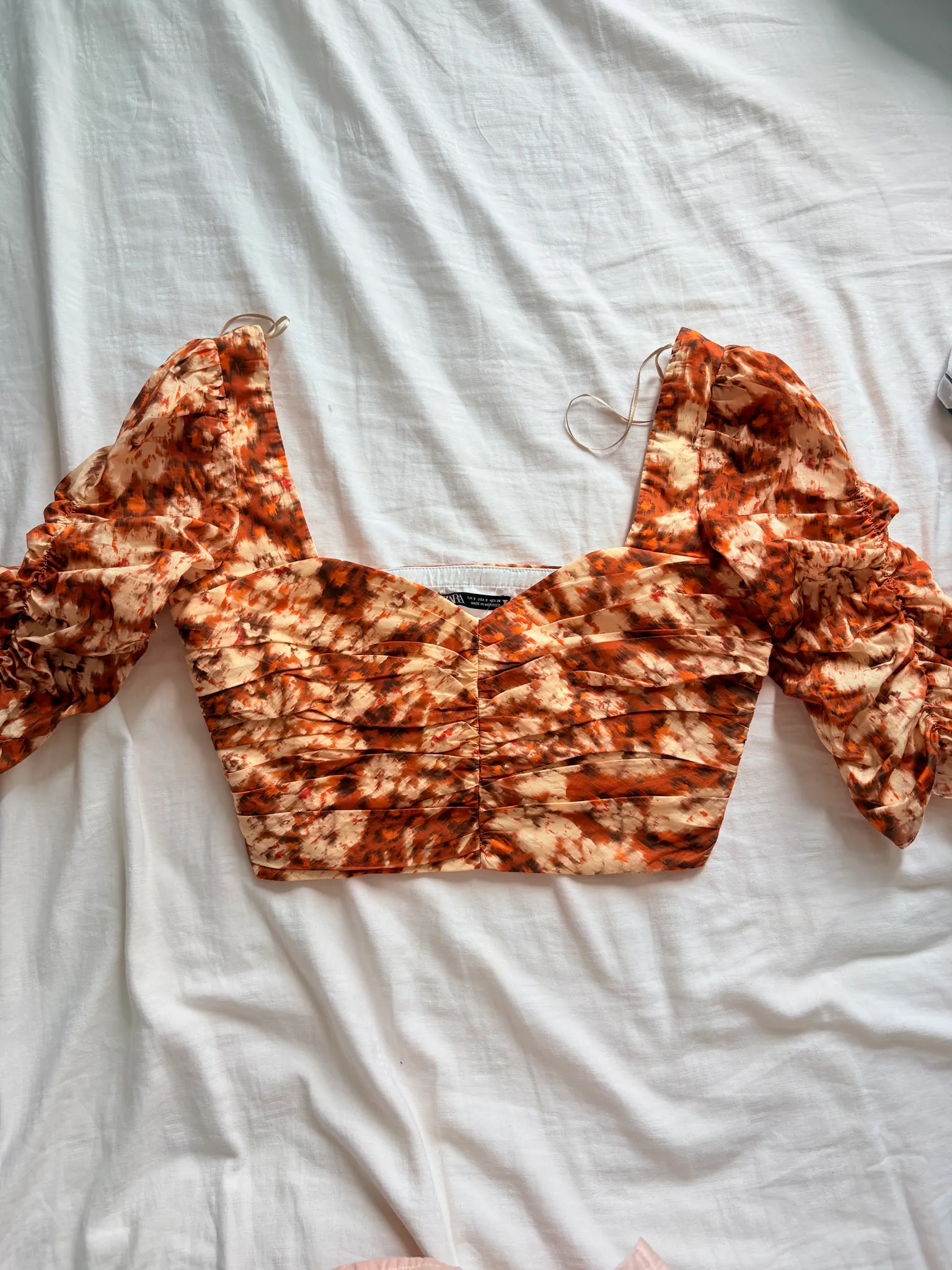 zara crop top size small NWT photo 1