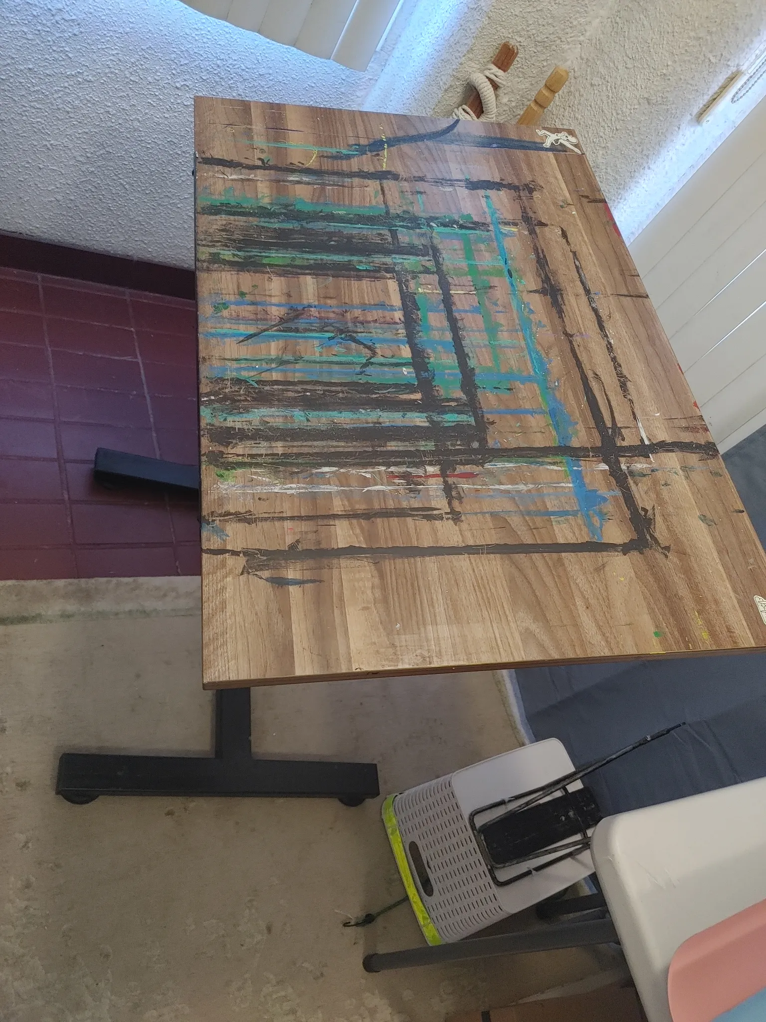 Loved but still in great usable condition artist drafting table photo 1