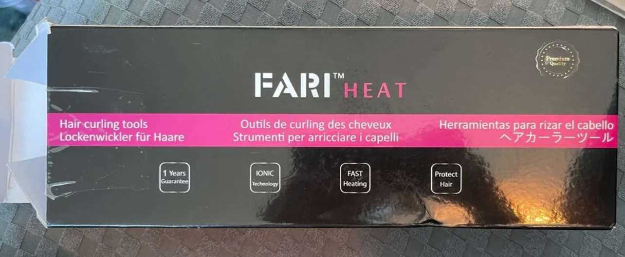 Fari Heat Travel Curling Iron with Case & Glove photo 1