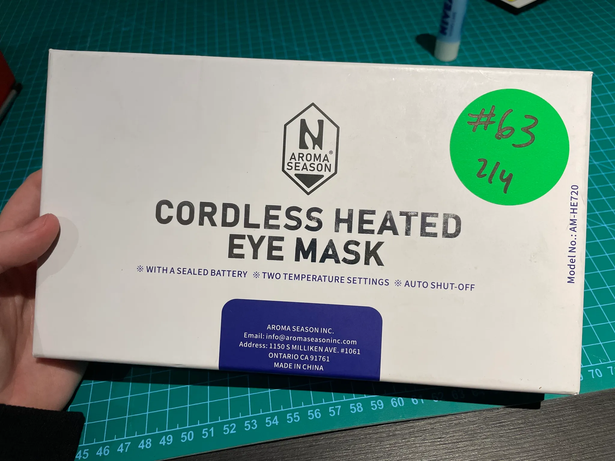 Cordless Heated Eye Mask  photo 1