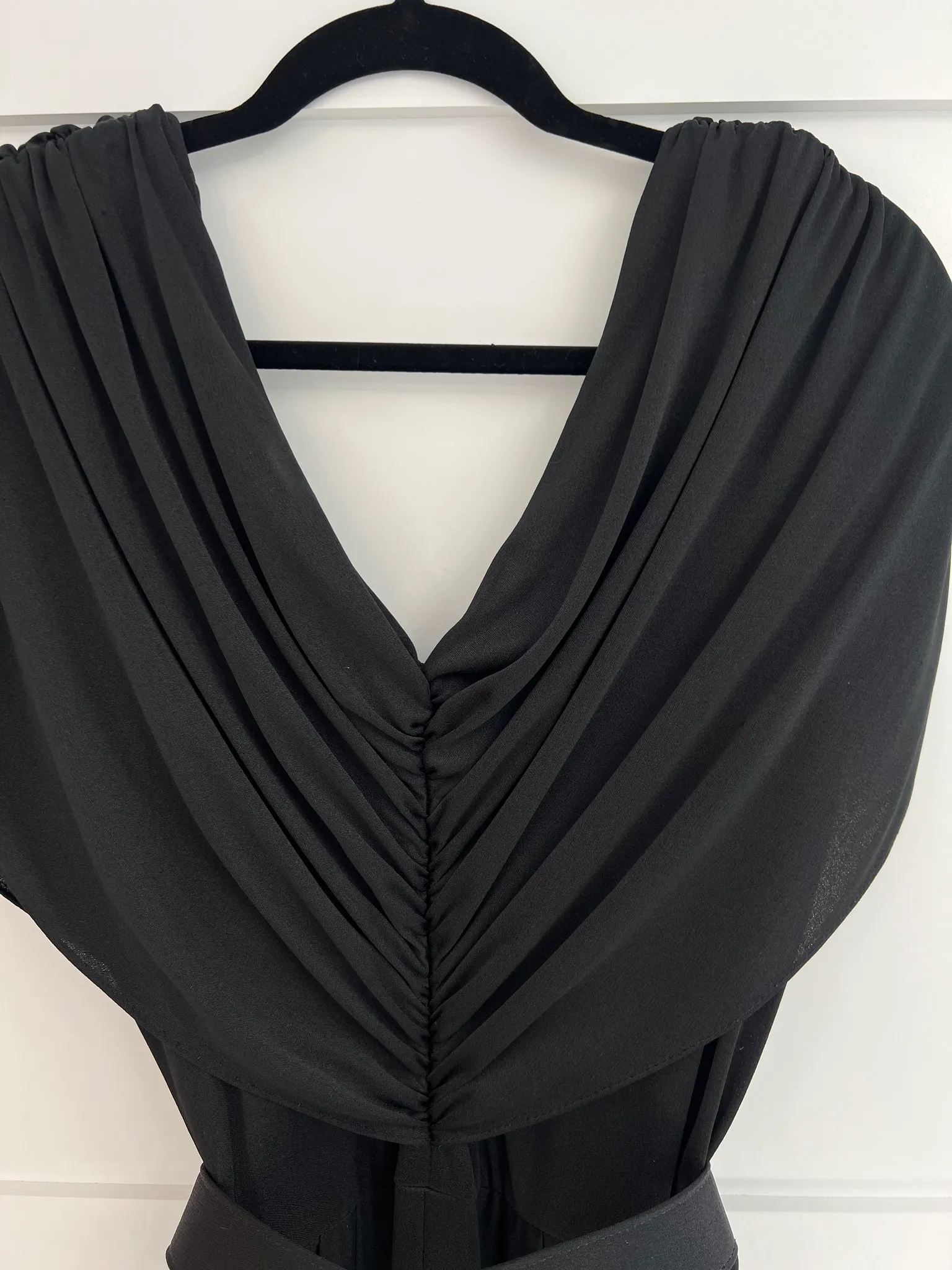 Vintage Nu-Mod Black Dress, Made in Toronto, Fits Small photo 1