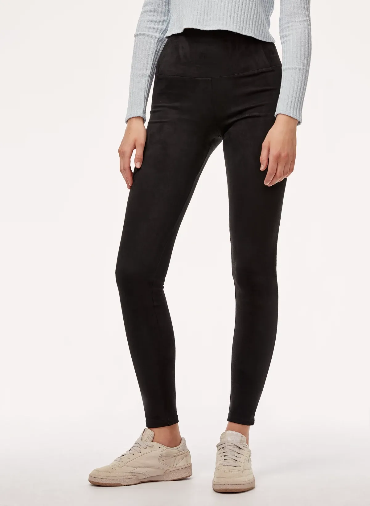 Aritzia Wilfred Free Daria Pant Vegan Suede Leggings Size L photo 1