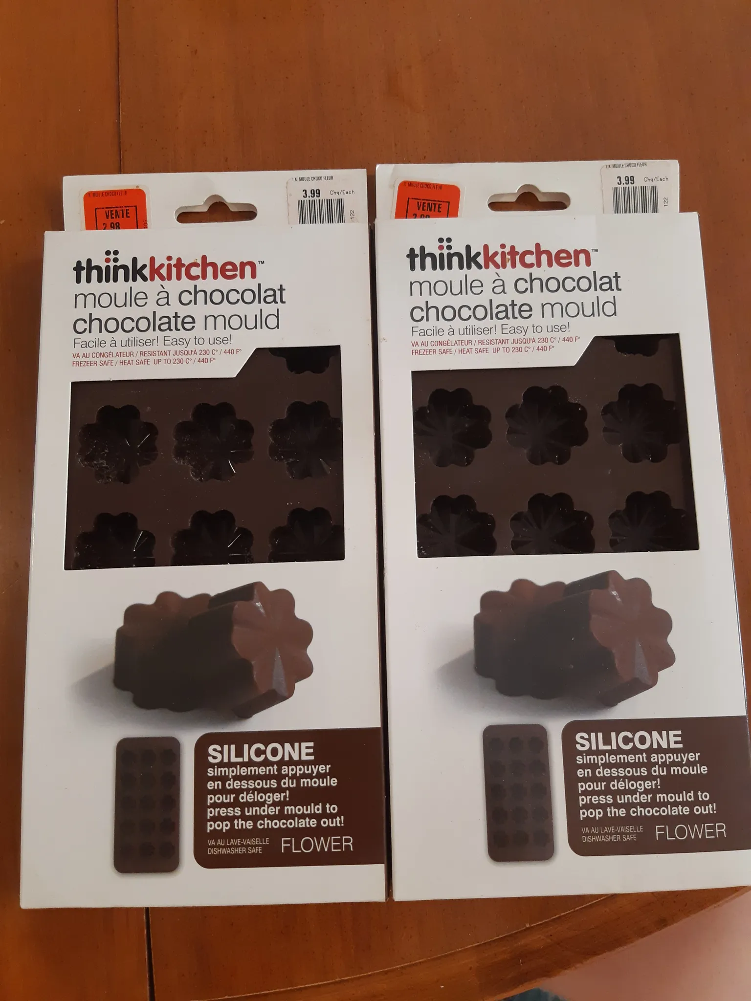 2 silicone chocolate moulds photo 1