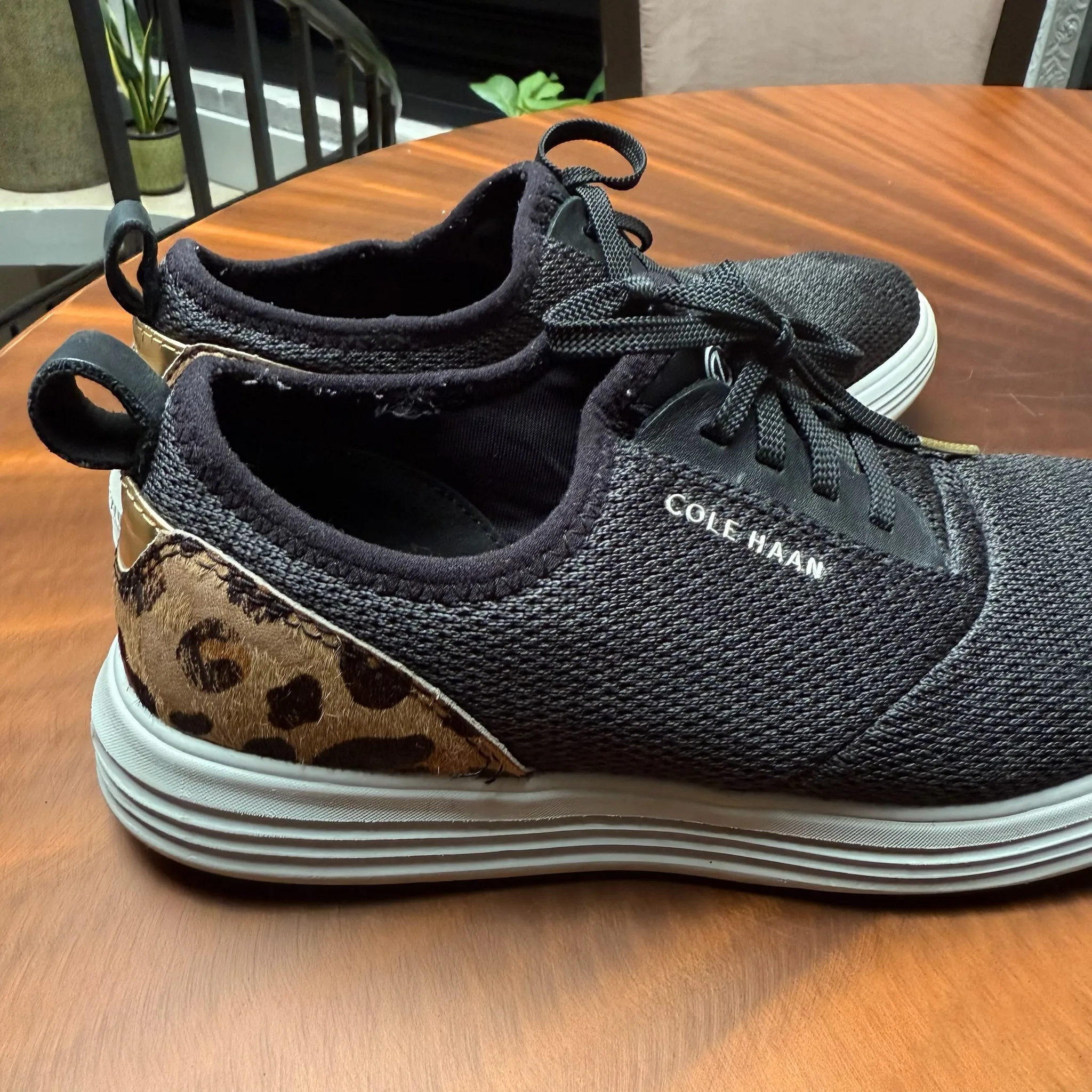 Cole Haan Womens Grandsport Journey Leopard Sneakers photo 1