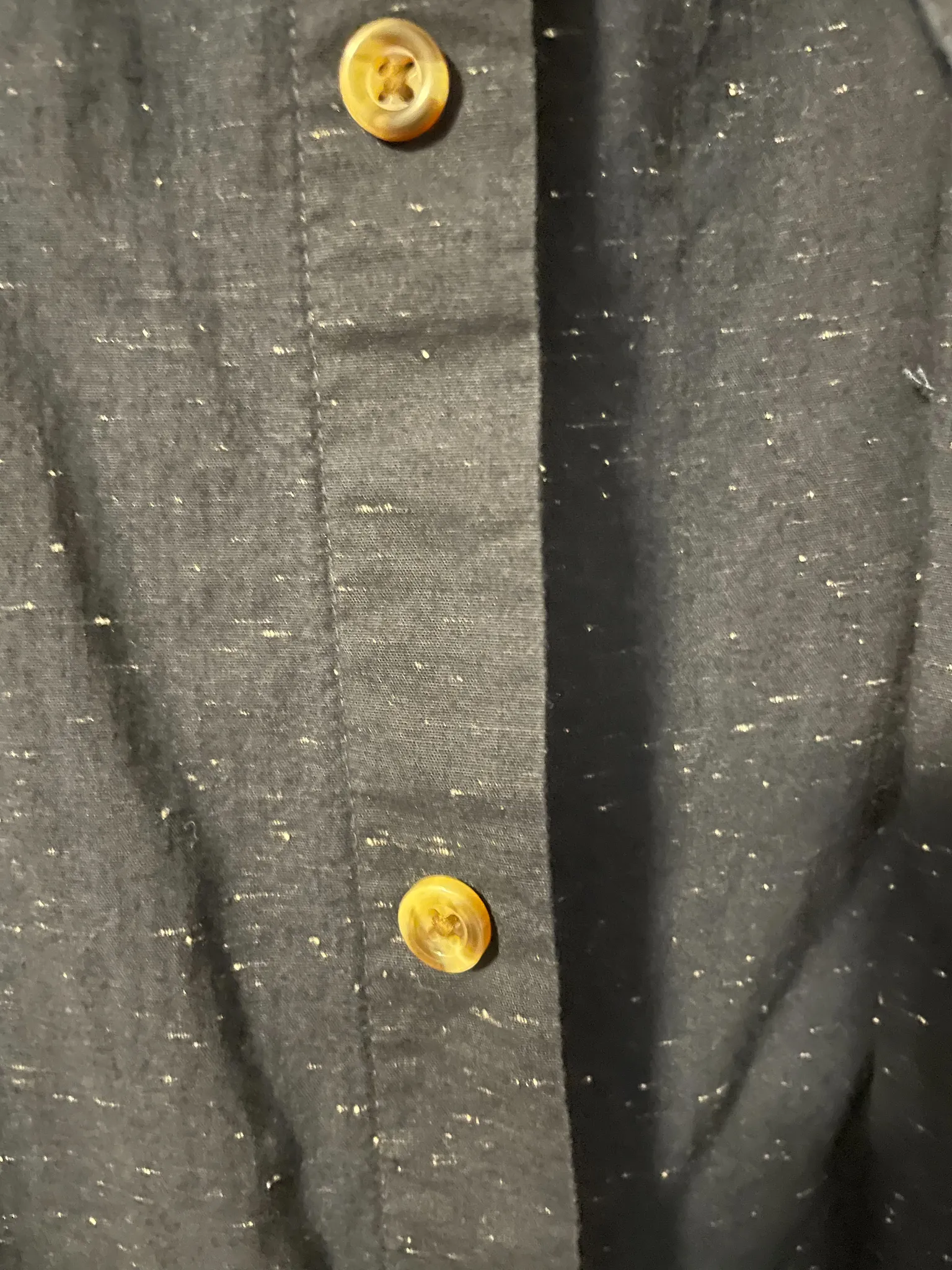 Men’s navy blue spotted shirt photo 1