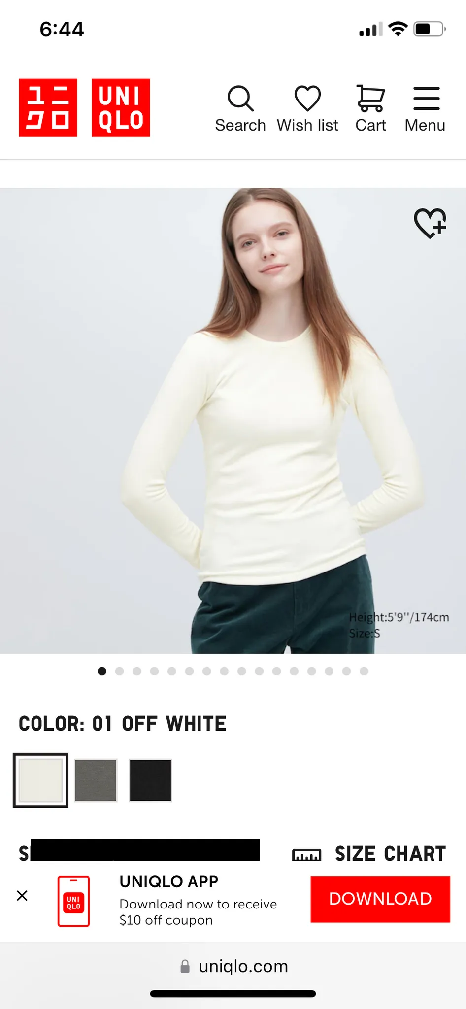 Long Sleeve Black HeatTech SM x2  photo 1