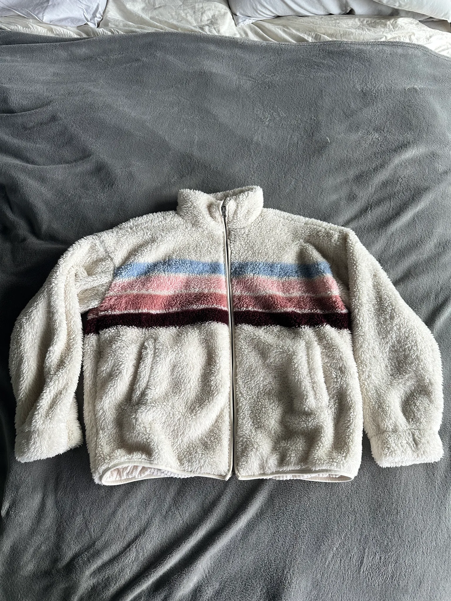 P.J. Salvage plush & thermal zip up sweater photo 1