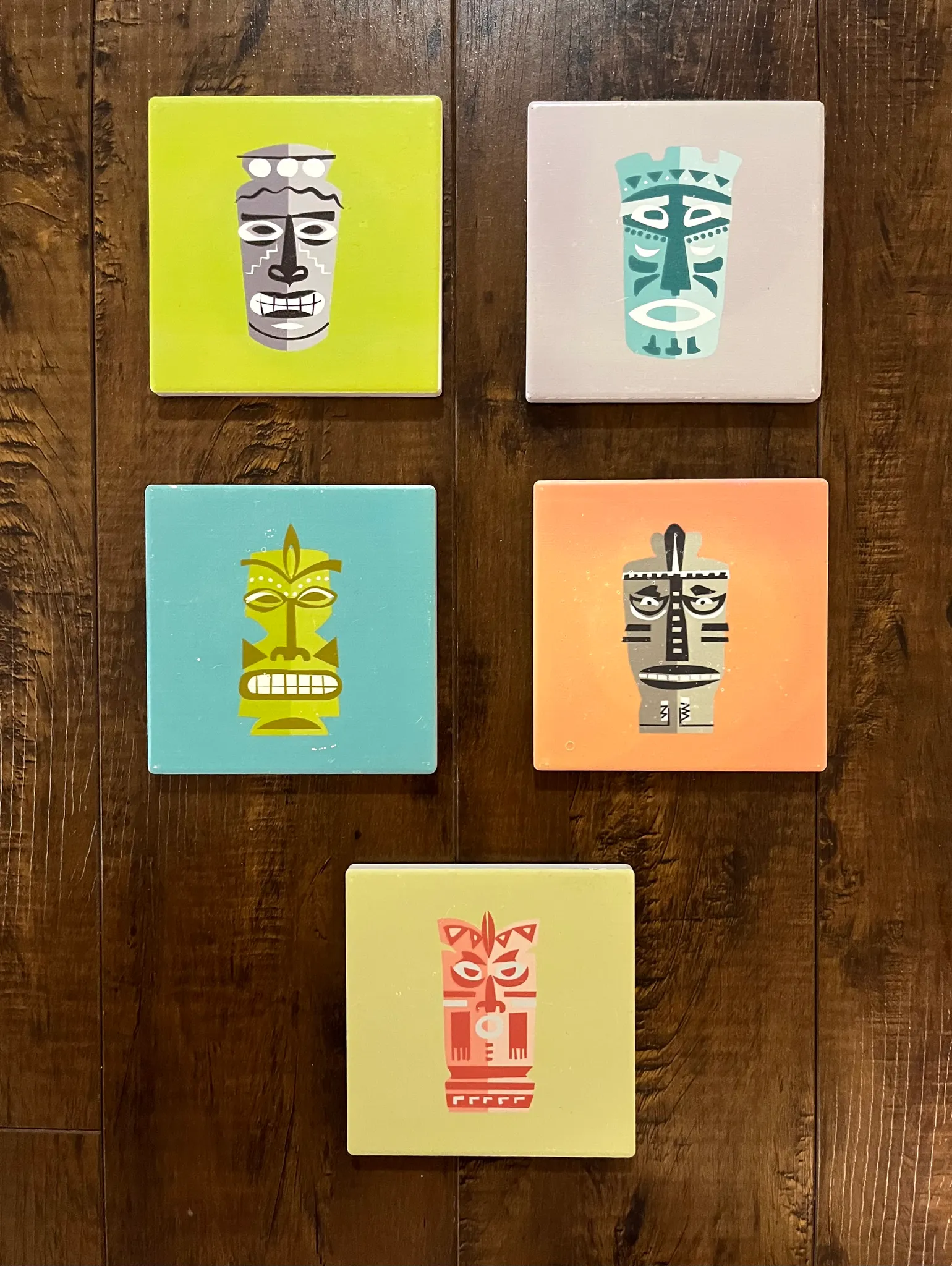 Tribal Coasters Set of 5 photo 1