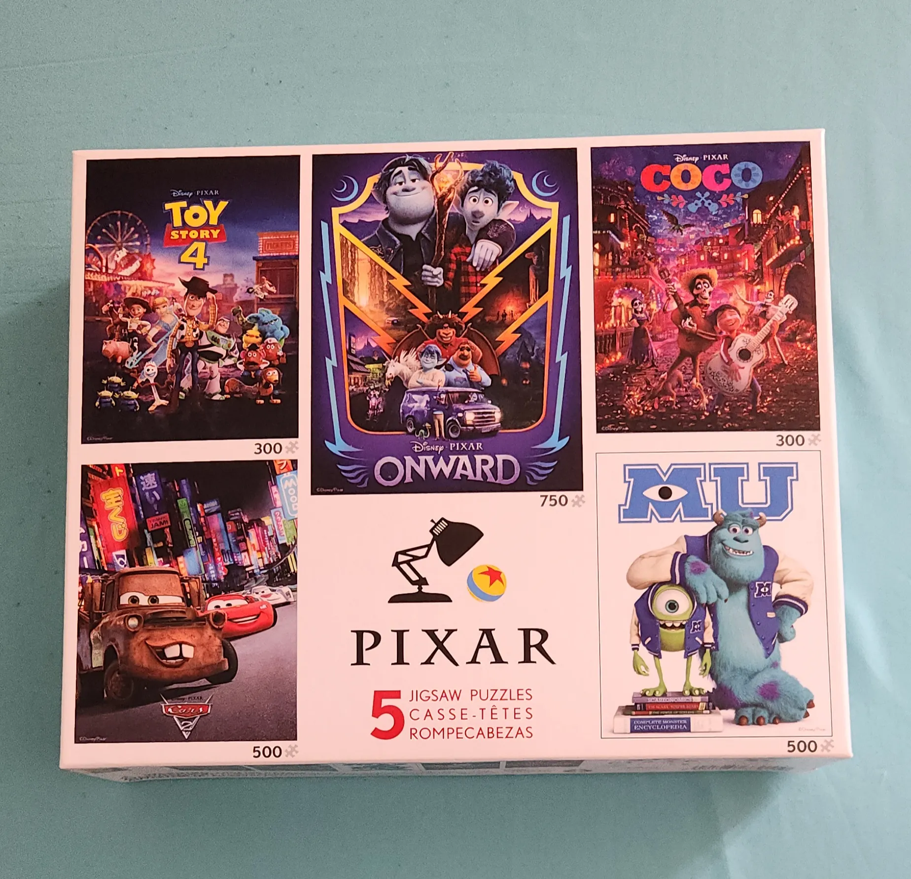 Disney pixar 5 jigsaw puzzle pack photo 1