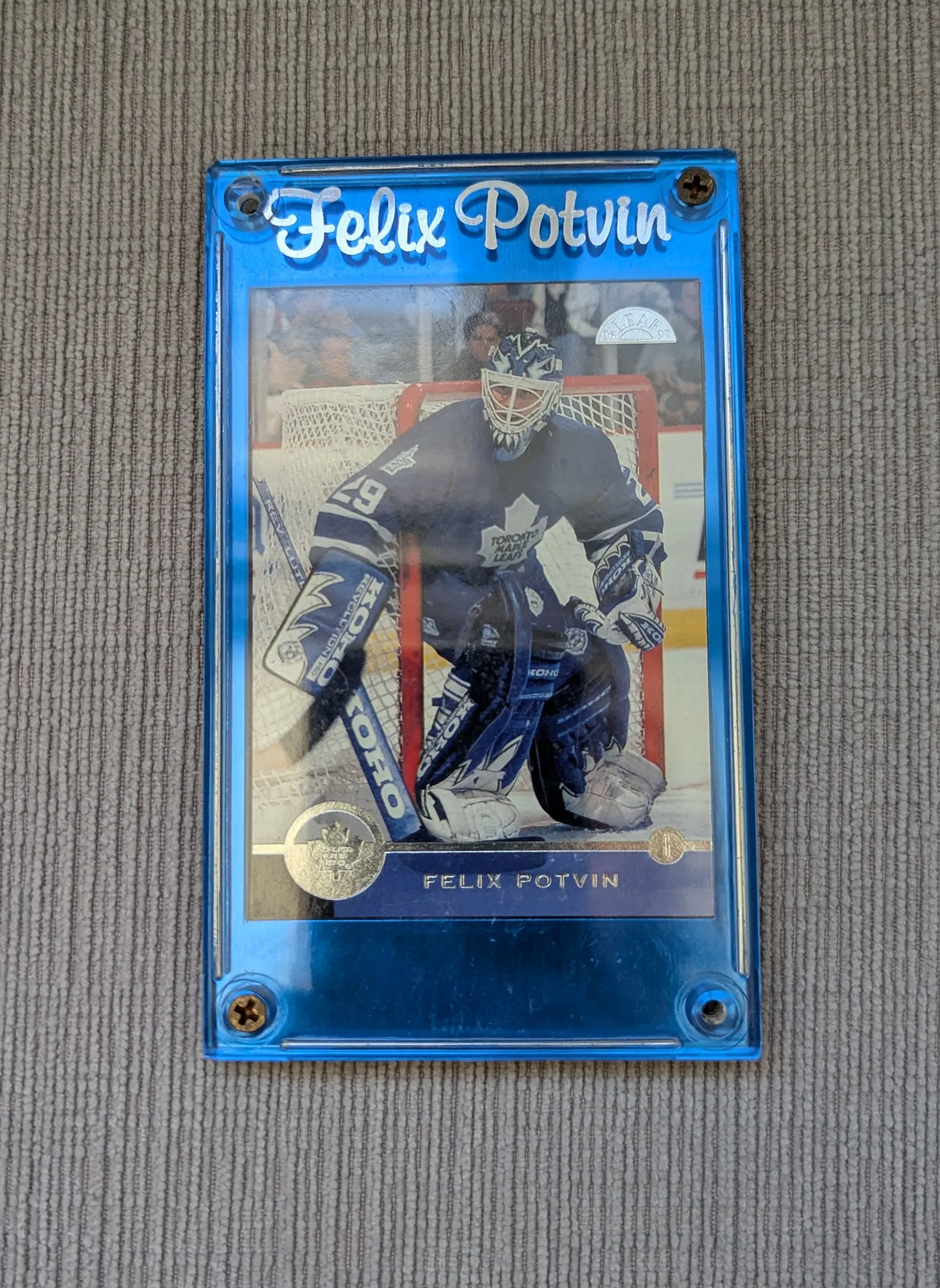 Felix Potvin Toronto Maple Leafs Hockey Card  photo 1