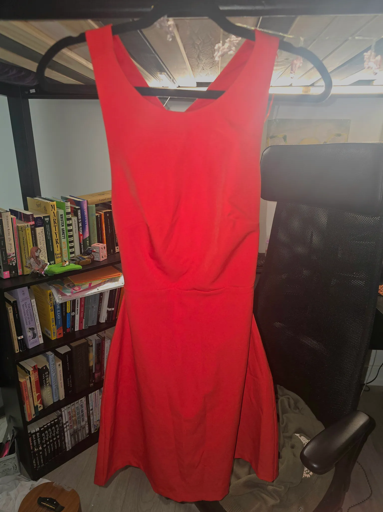Red Back Cutout Mini Dress photo 1