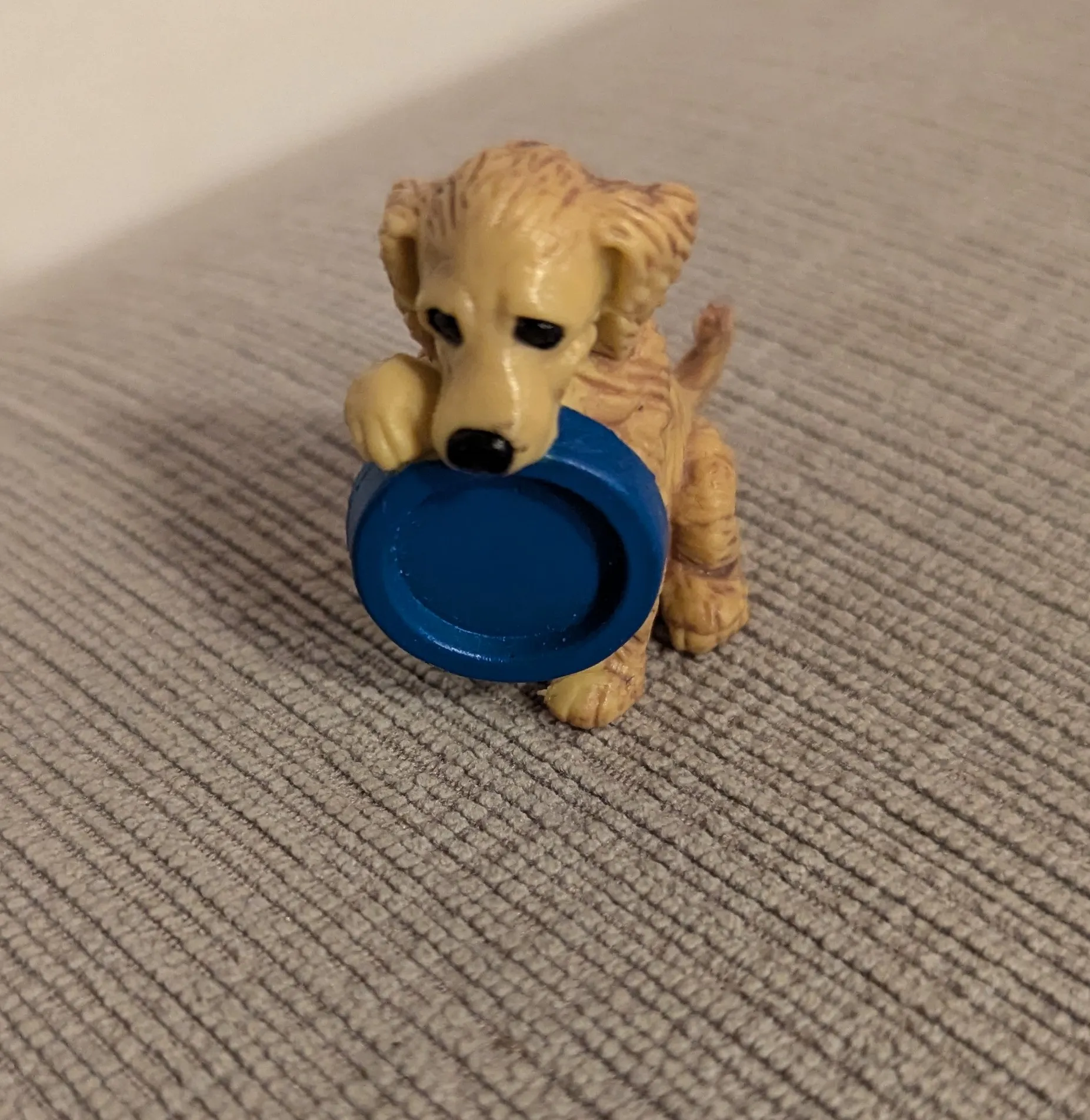 Adorable Puppy Figurine with Bowl photo 1