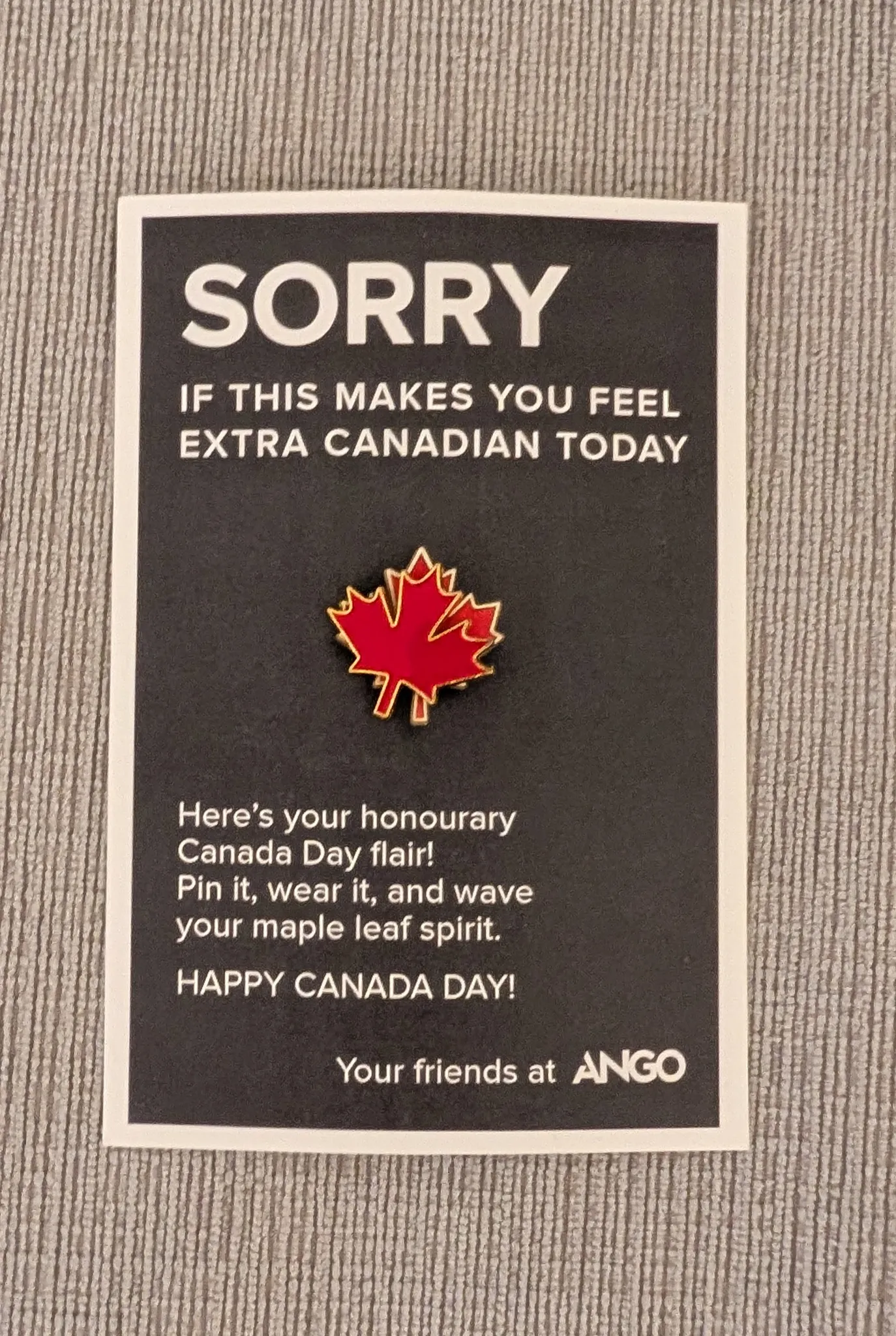 Brand New Canada Maple Leaf Pin photo 1