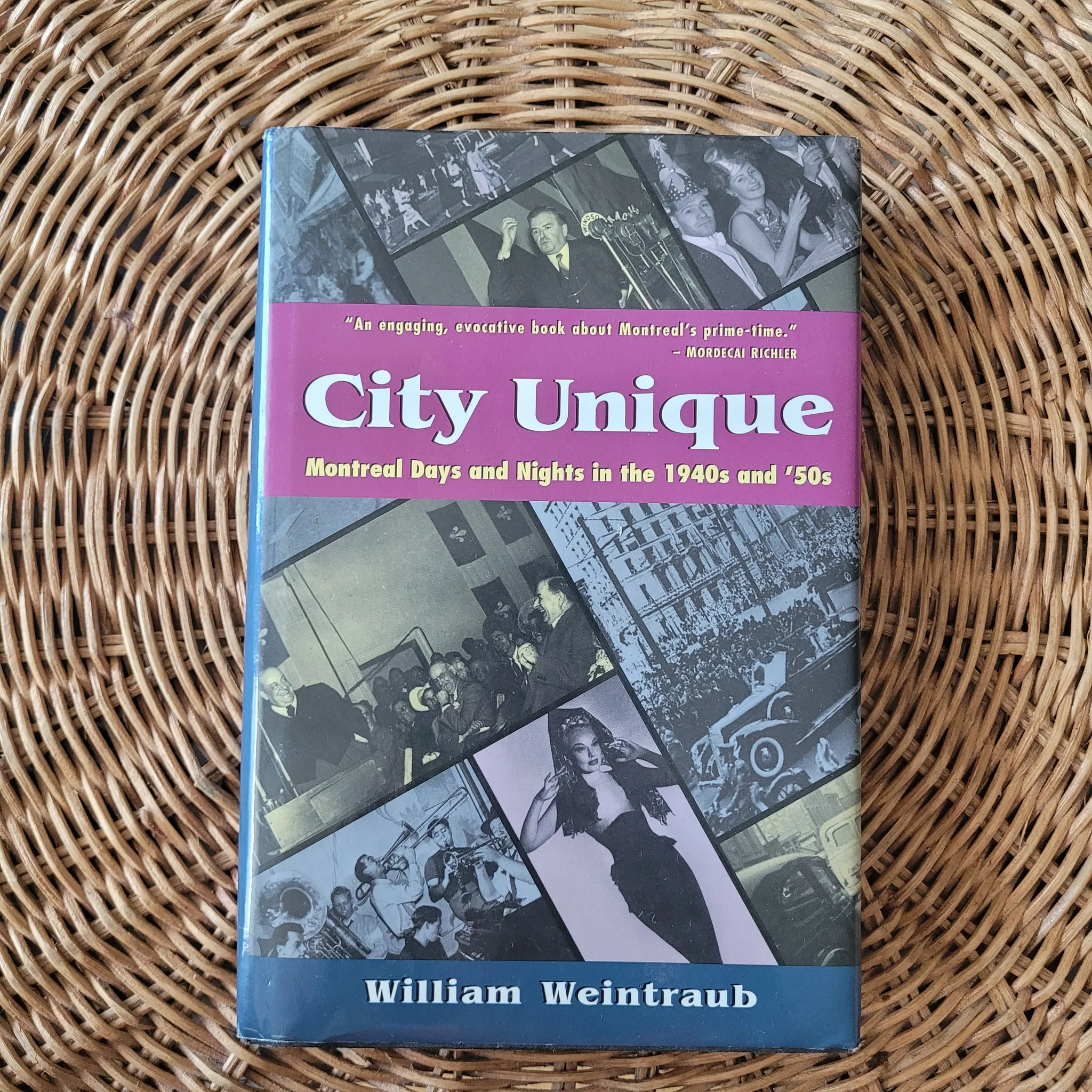 "City Unique" (1996) Montreal book about 1940s and 1950s (H3Z) photo 1
