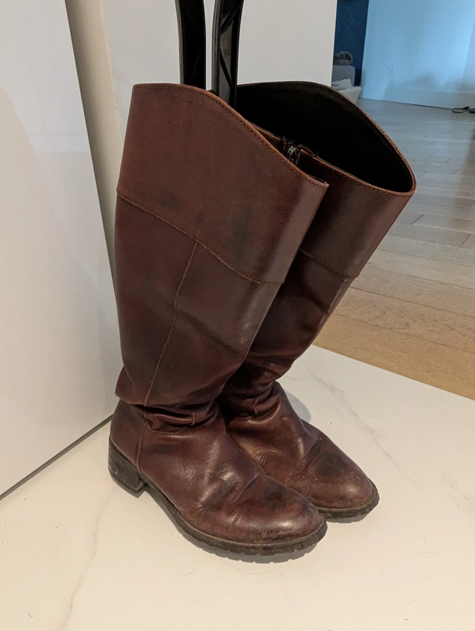 Italian leather boots photo 1