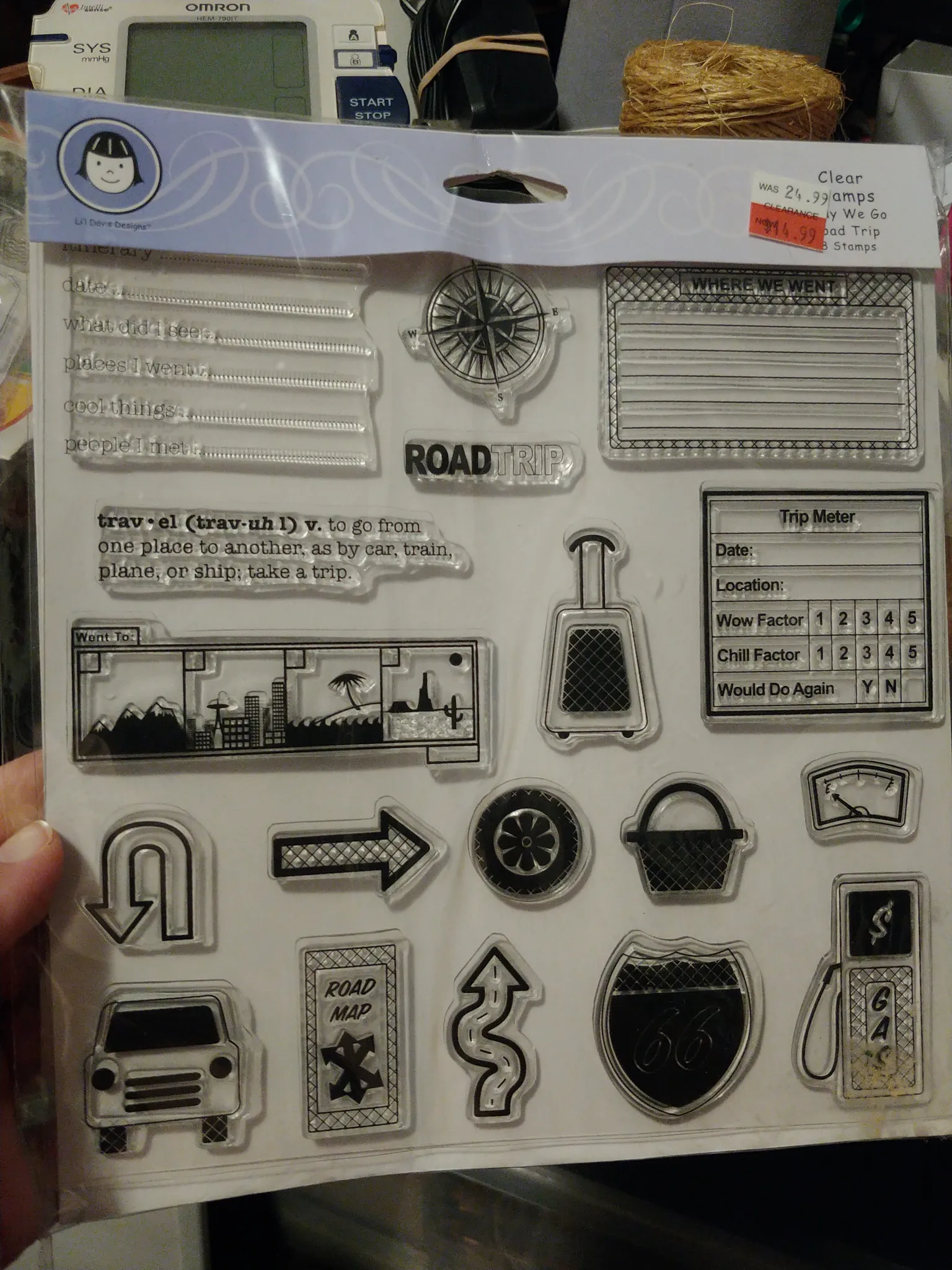 Road trip themed stamps photo 1