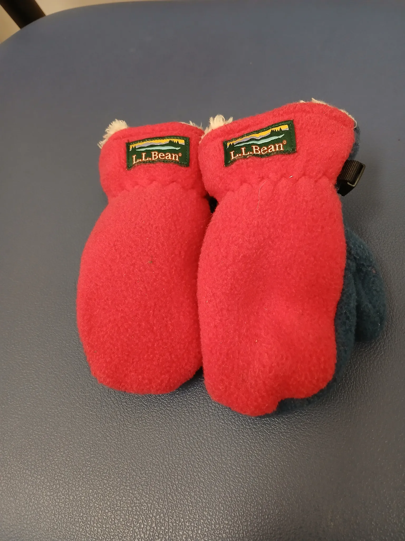 LL bean toddler sherpa lined mittens (size 12-24m) photo 1