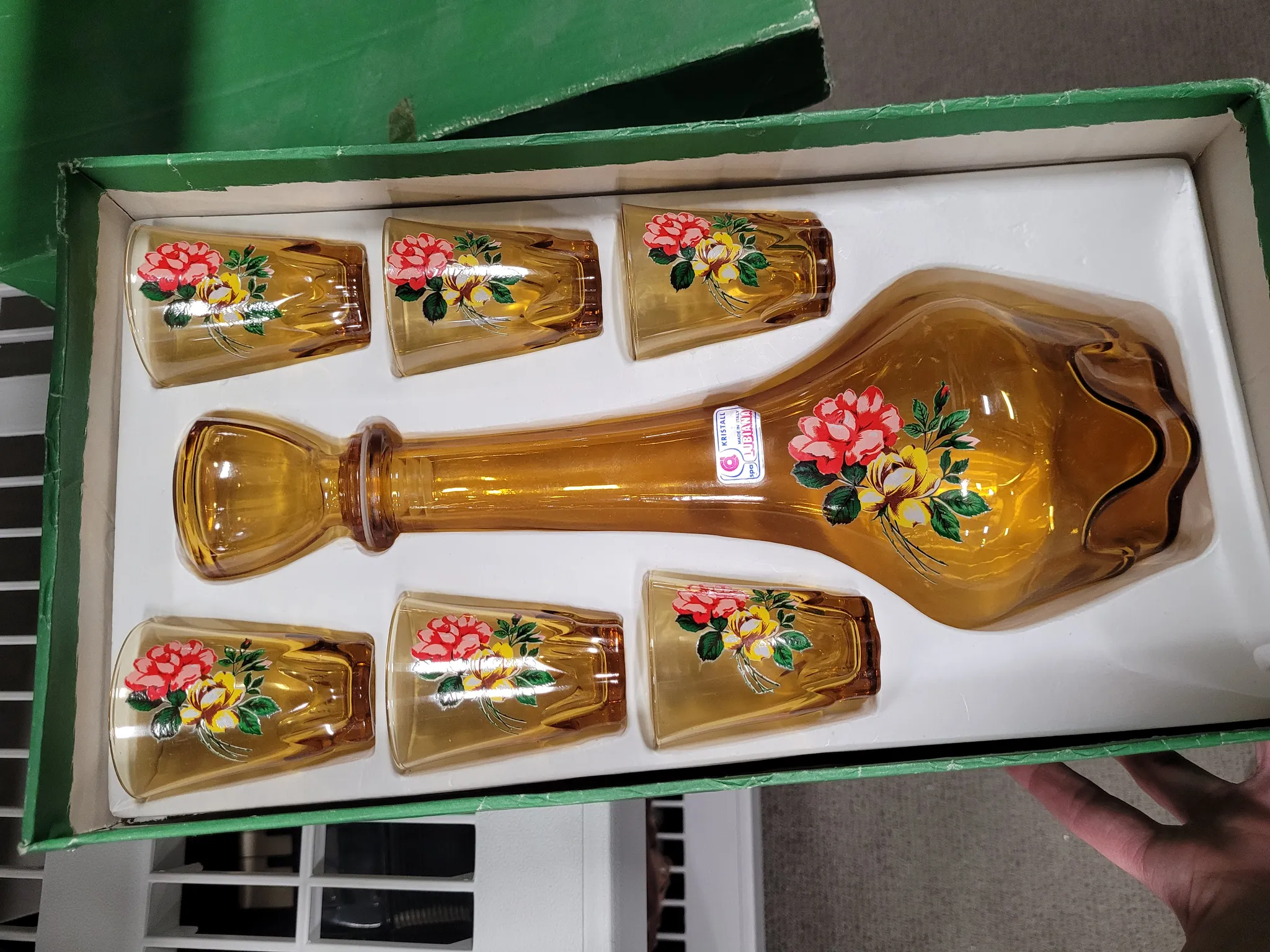 Bar box set vintage glass  photo 1