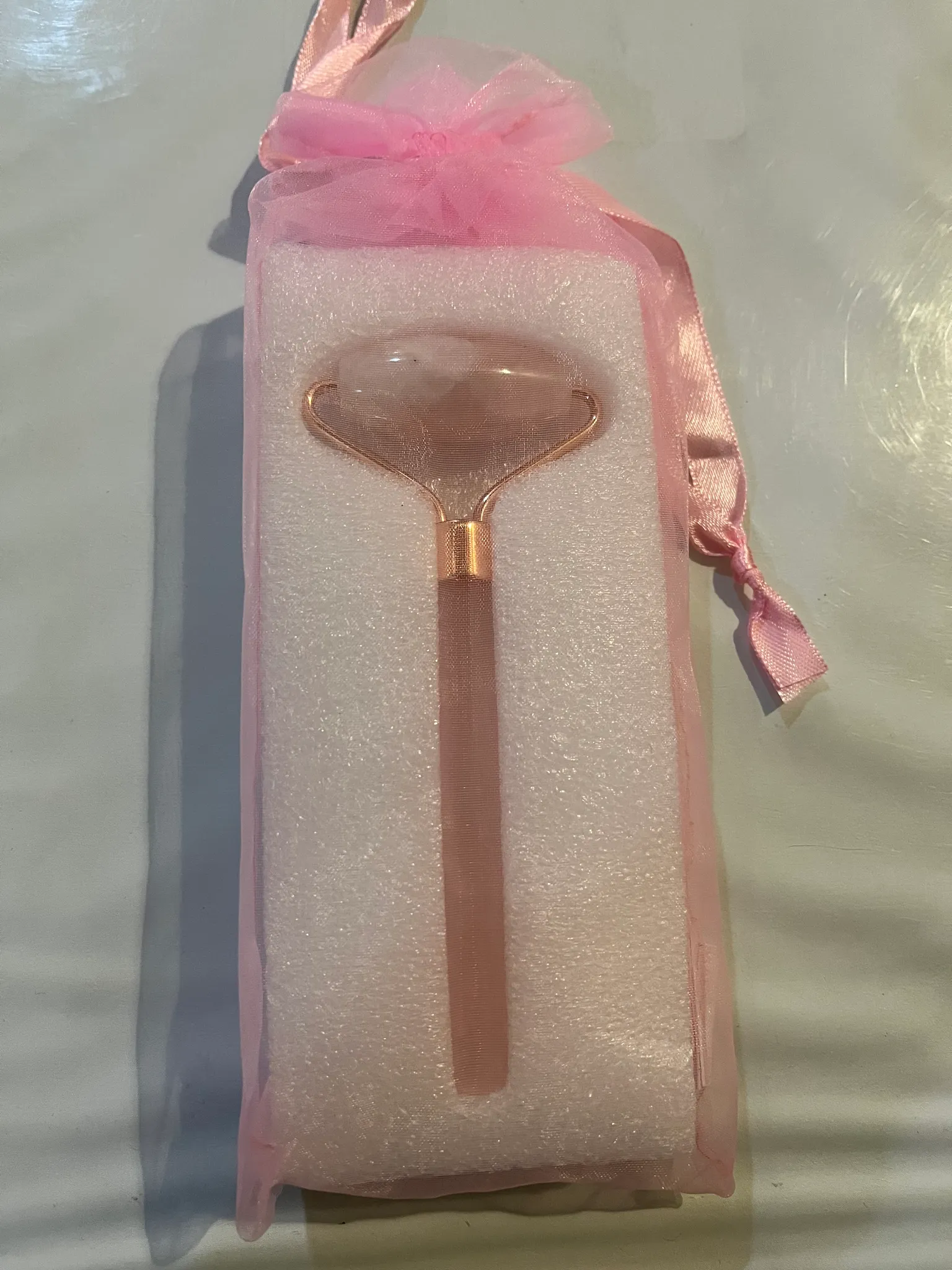Rose Quartz Facial Roller photo 1